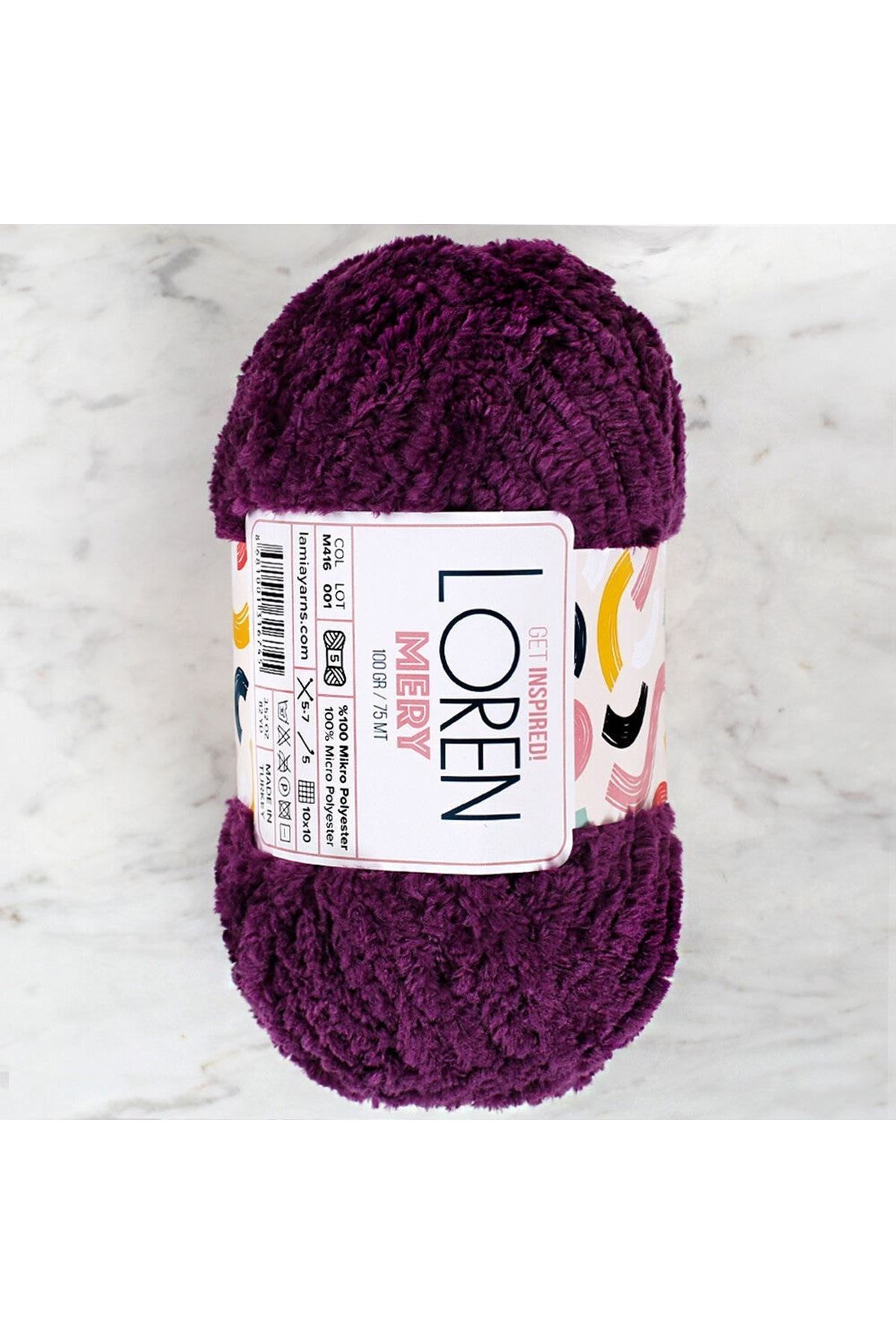 Loren Mery Mor El Örgü İpi - M416 - 34321