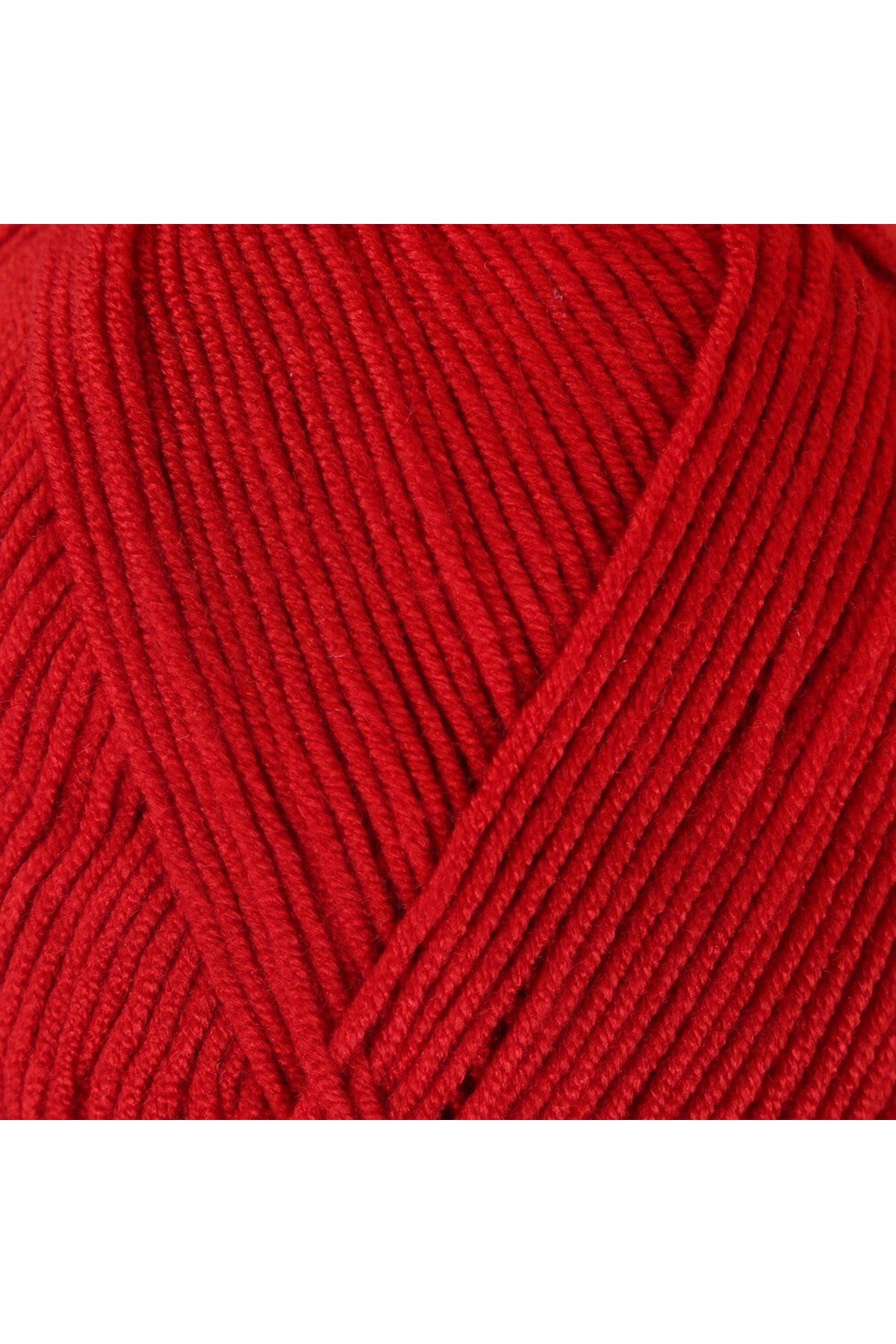 La Mia Baby Boom Koyu Kırmızı El Örgü İpi - 136 - 34266