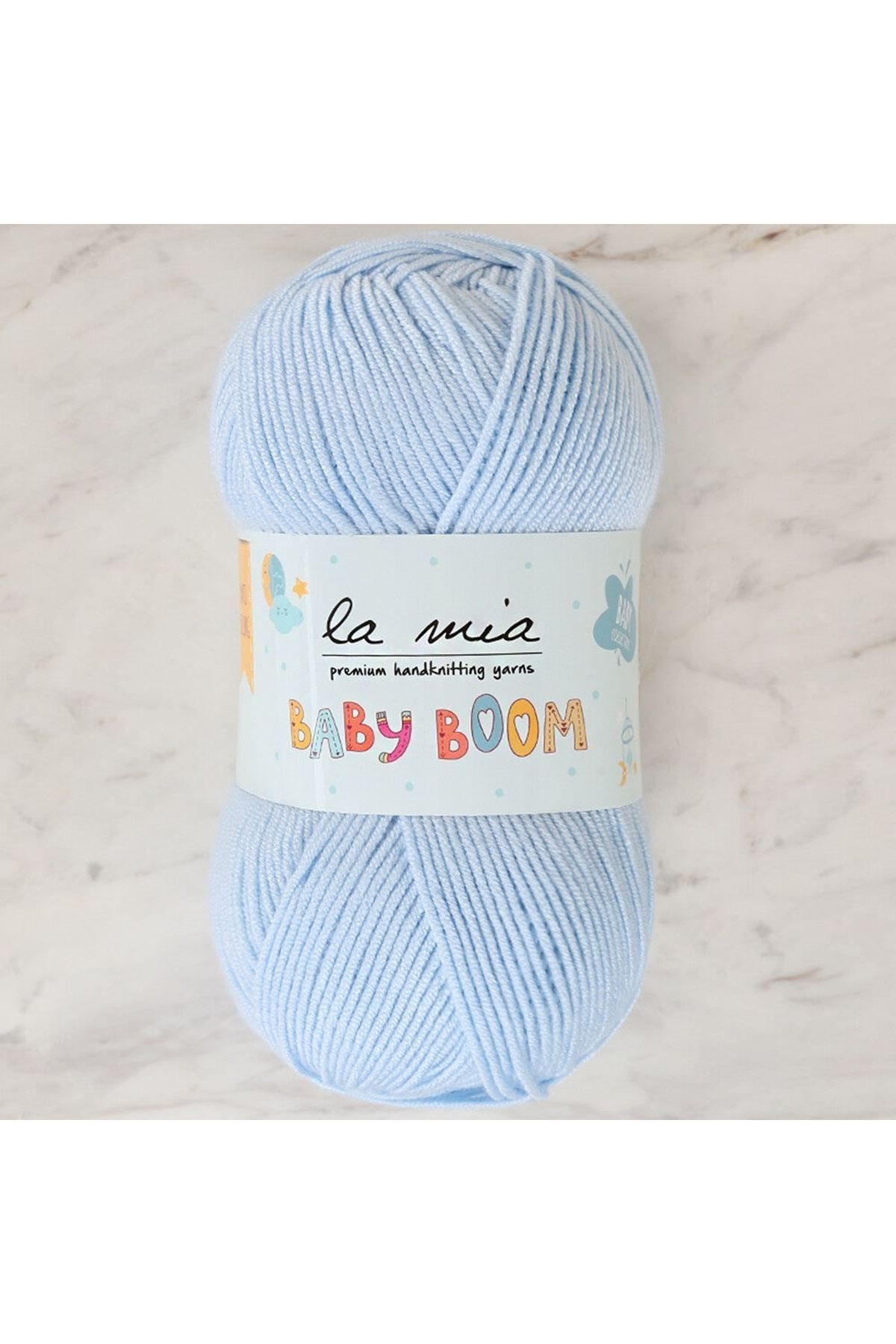 La Mia Baby Boom Bebe Mavi El Örgü İpi - 544 - 34144