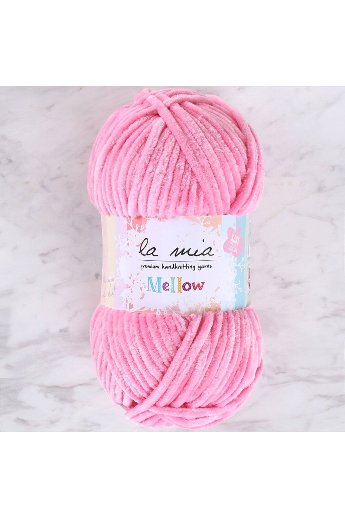 La Mia Mellow Pembe El Örgü İpi - 914 - 34160