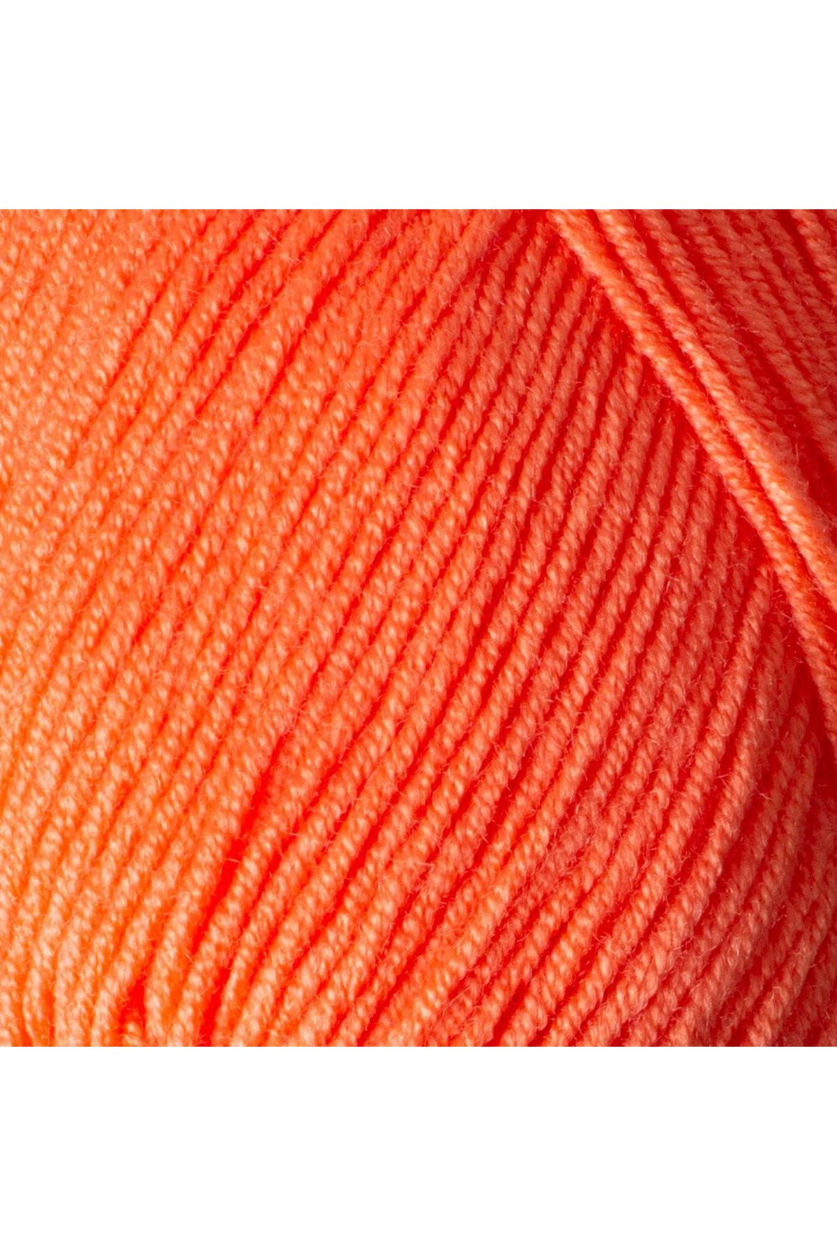 La Mia Baby Boom Neon Turuncu El Örgü İpi - 1212 - 34109