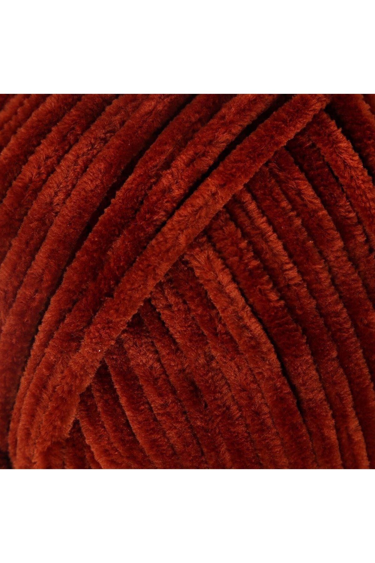 La Mia Mellow Kızıl Kahve El Örgü İpi - 934 - 34171