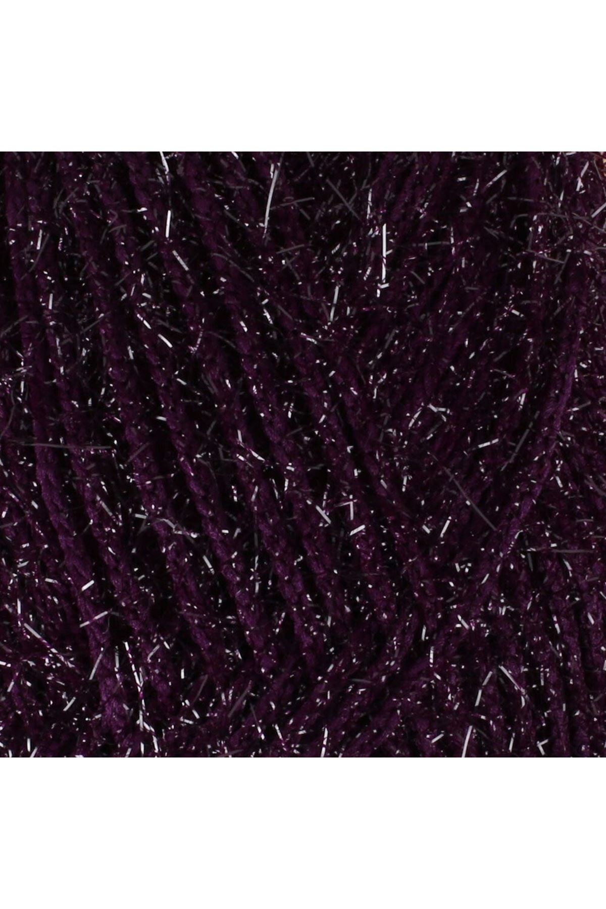 Loren Silver Patlıcan Moru El Örgü İpi - RS0109 - 34082