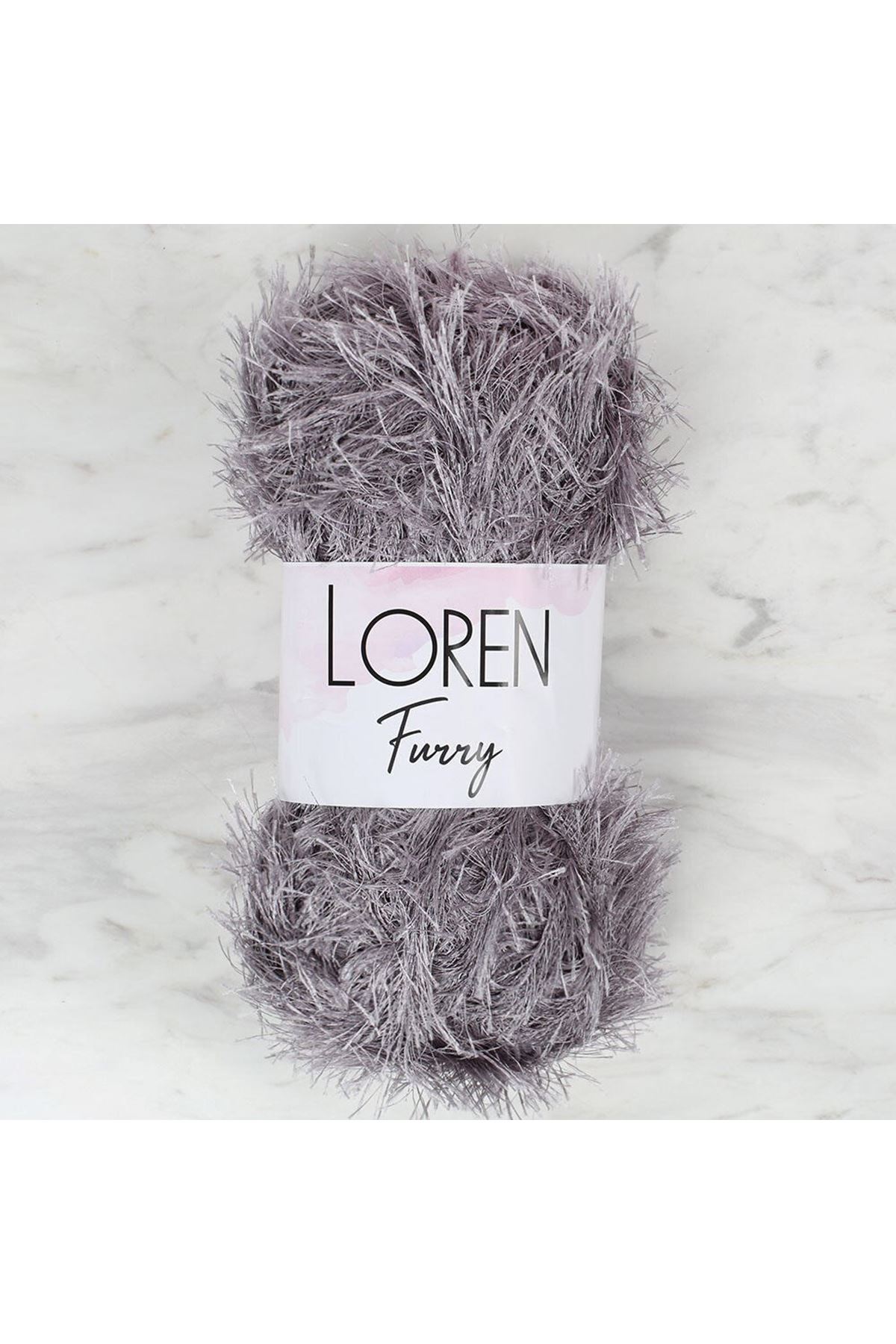 Loren Furry Koyu Gri El Örgü İpi - RF036 - 34056
