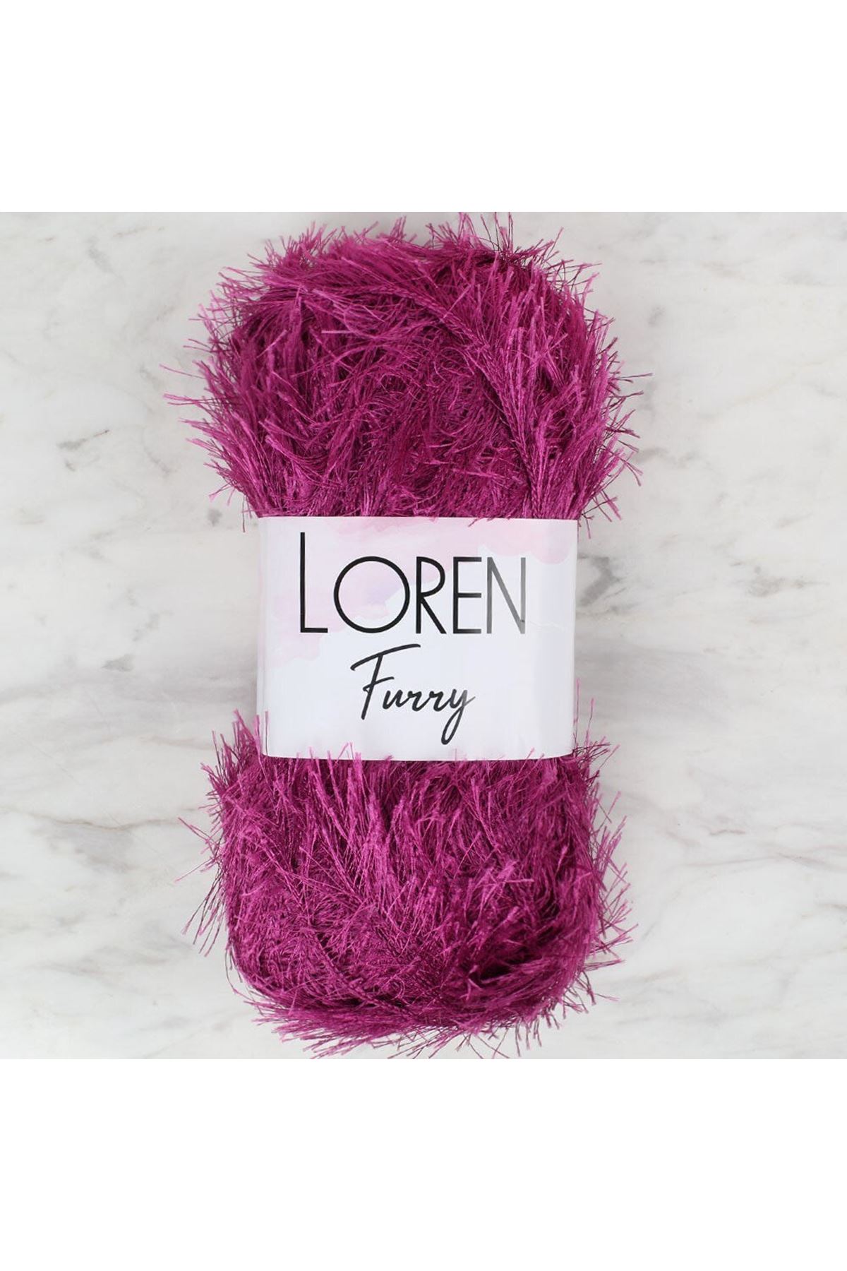 Loren Furry Mor El Örgü İpi - RF031 - 34055