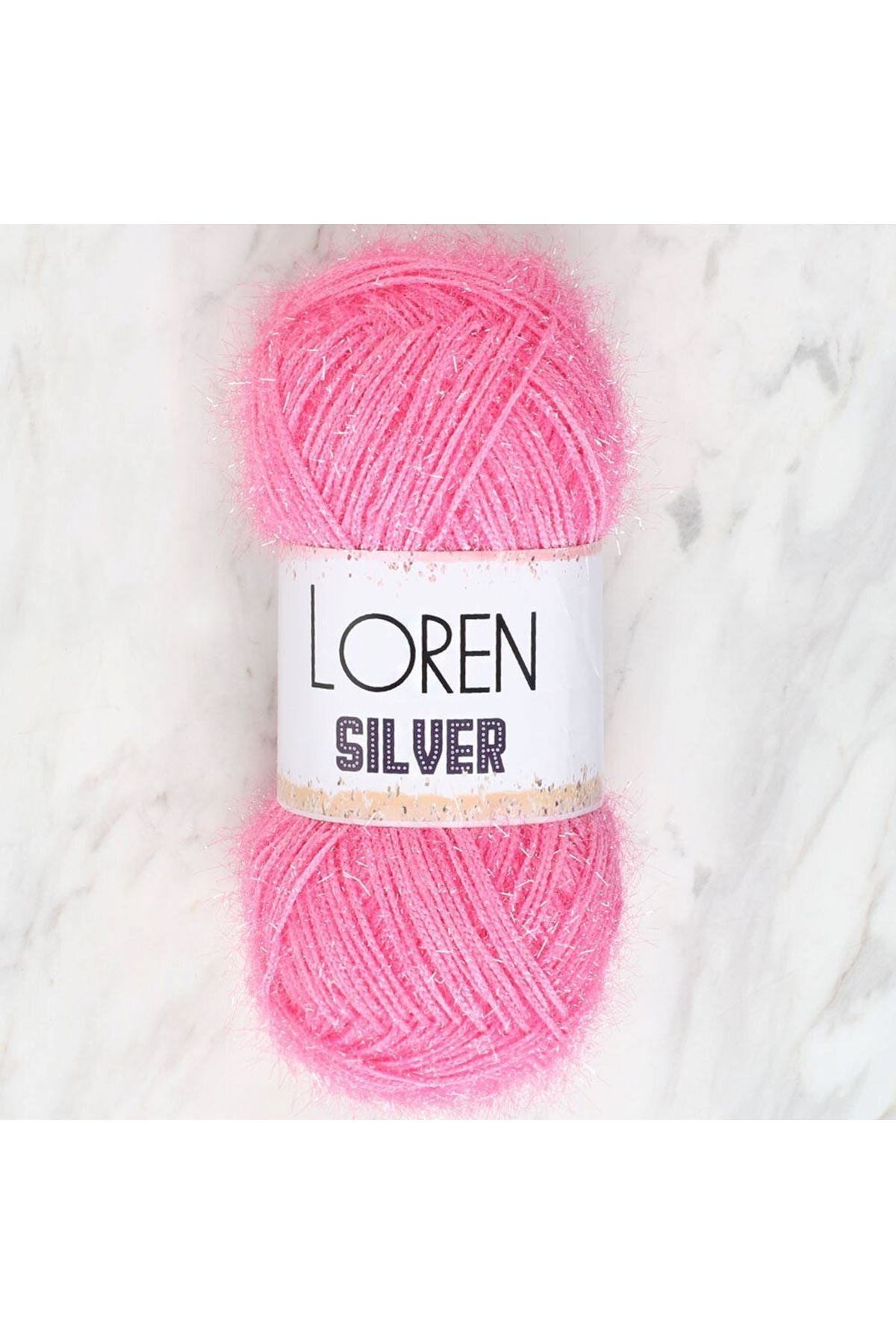 Loren Silver Bebe Pembe El Örgü İpi - RS0014 - 34075