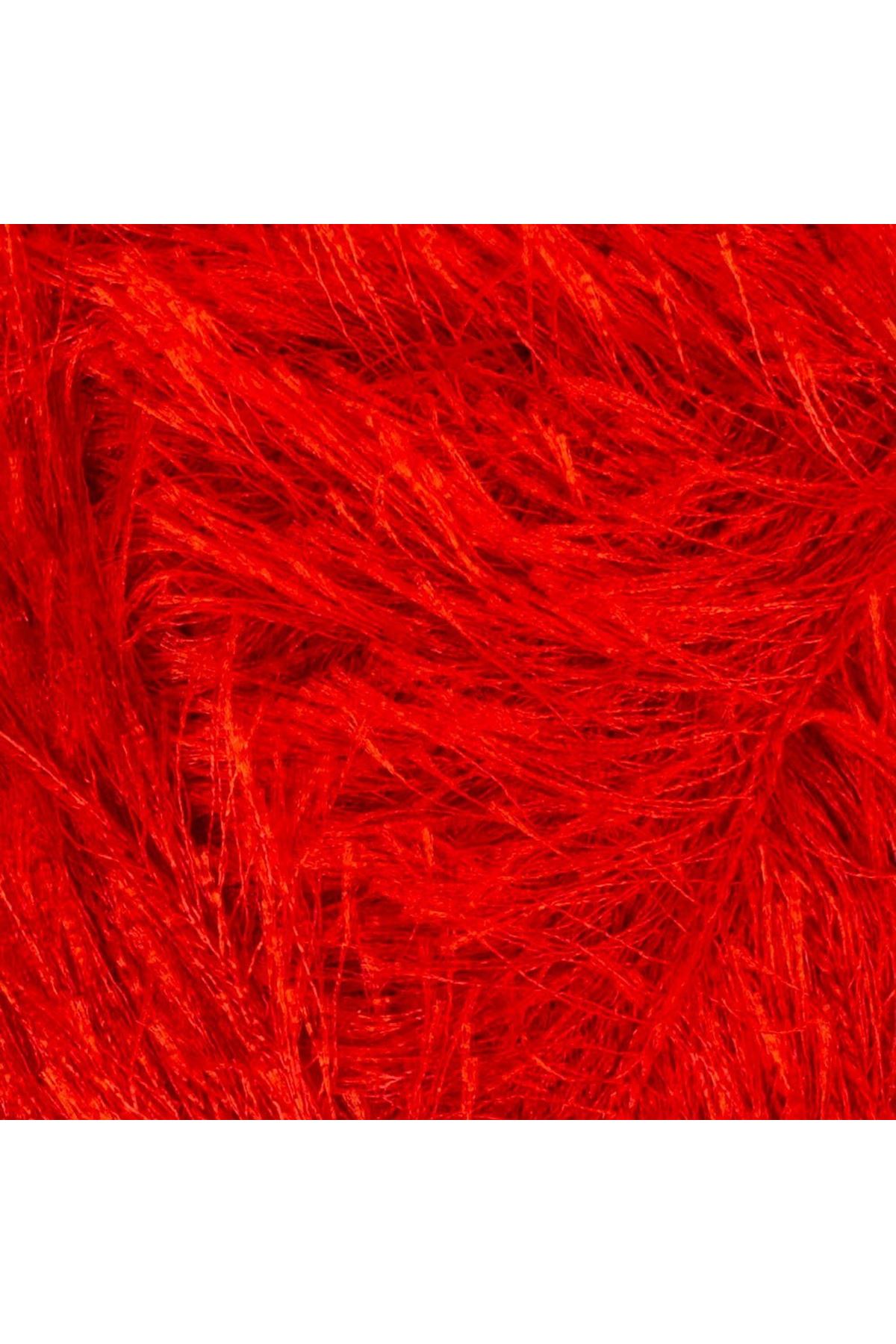 Loren Furry Kırmızı El Örgü İpi - RF025 - 34053