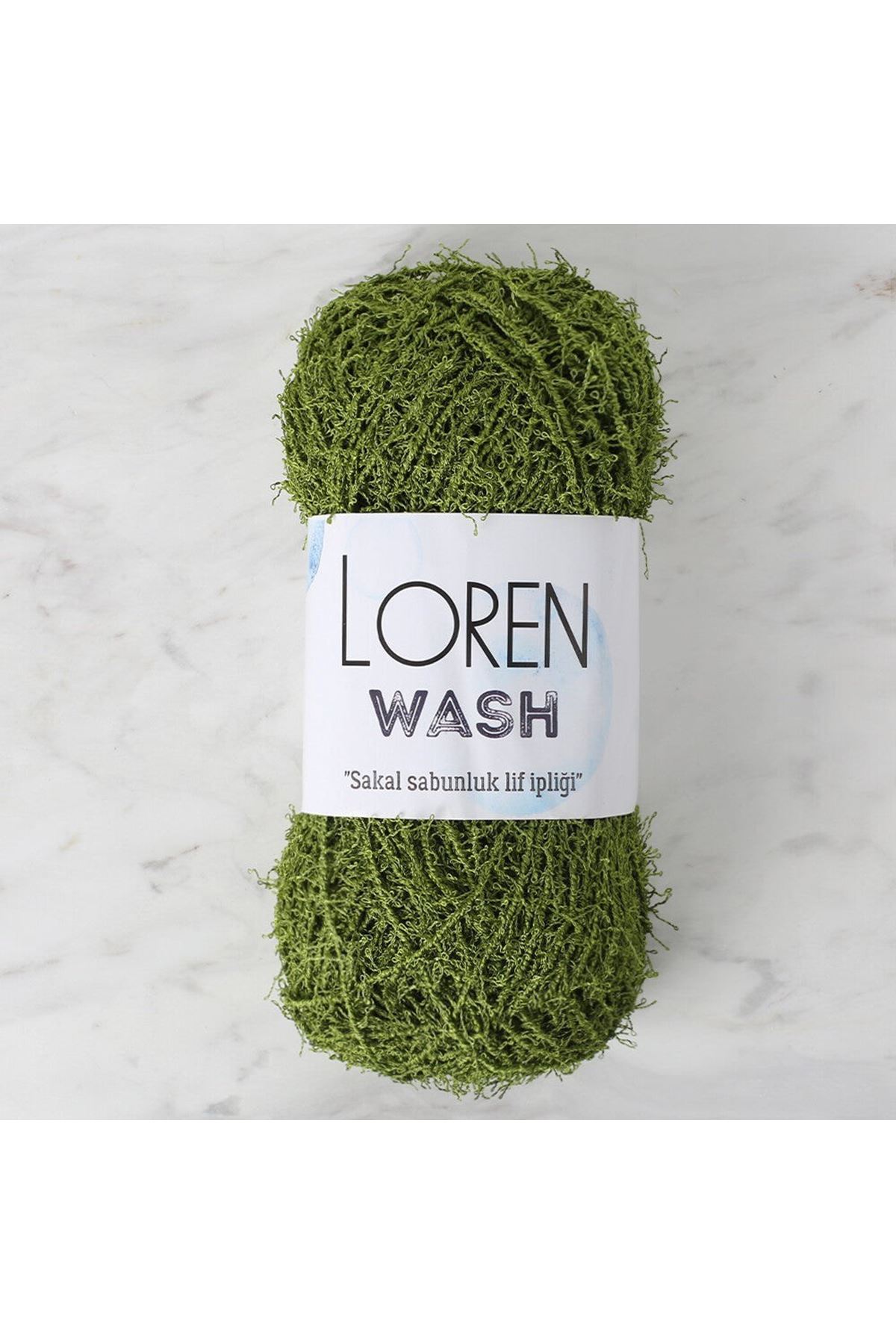 Loren Wash Yeşil El Örgü İpi - R142 - 34032