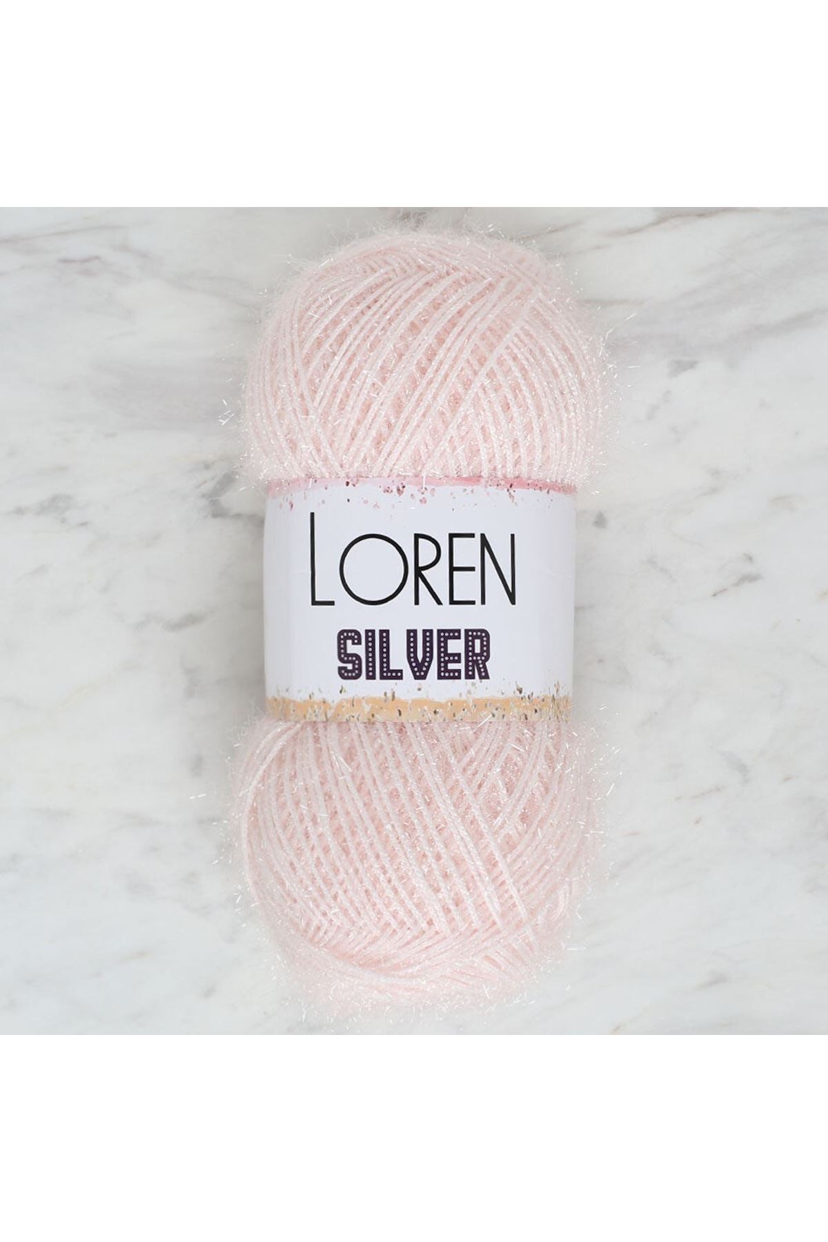 Loren Silver Toz Pembe El Örgü İpi - RS0062 - 34072