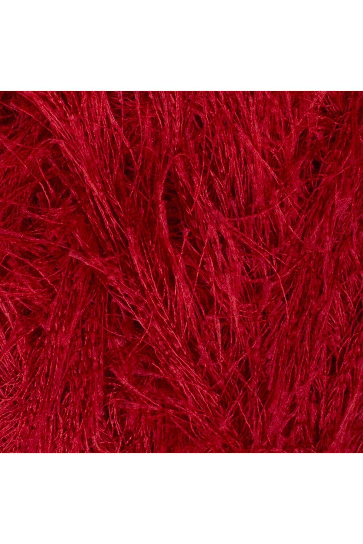 Loren Furry Koyu Kırmızı El Örgü İpi - RF024 - 34052