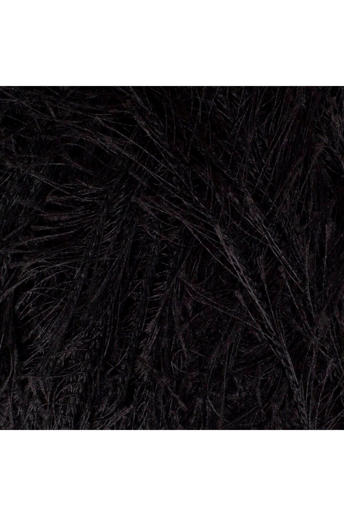 Loren Furry Siyah El Örgü İpi - RF1001 - 34066