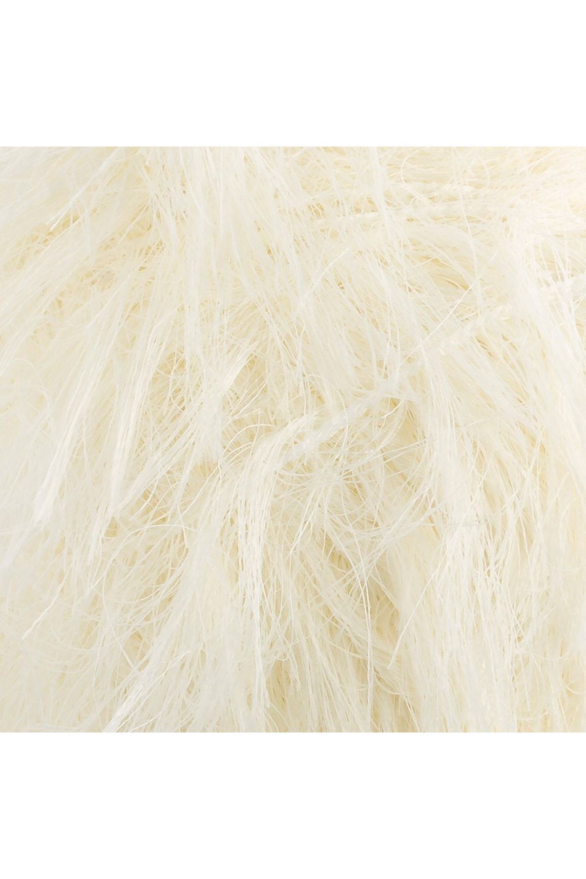 Loren Luna Tavşan Tüyü Krem El Örgü İpi - R083 - 34005