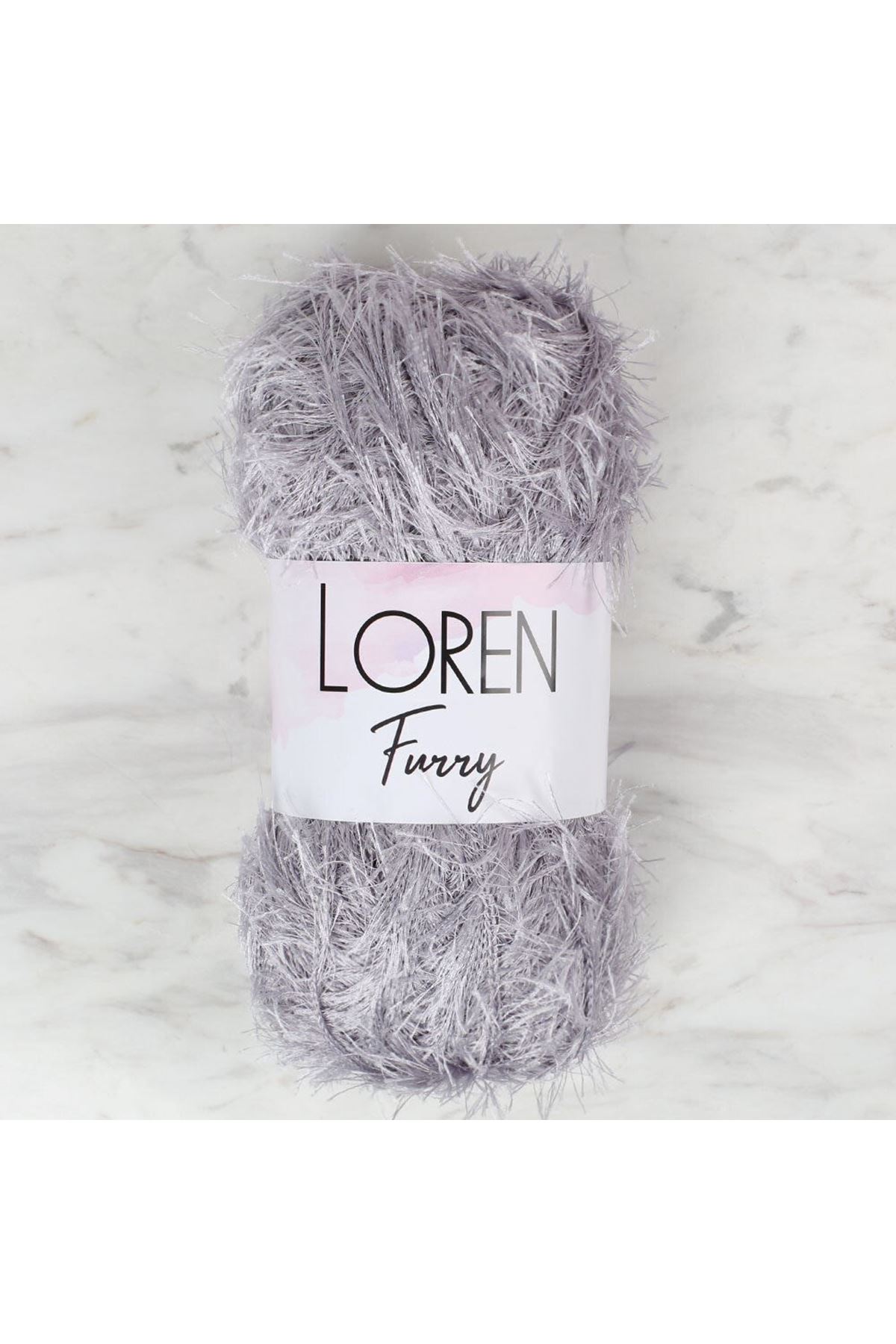 Loren Furry Gri El Örgü İpi - RF006 - 34045