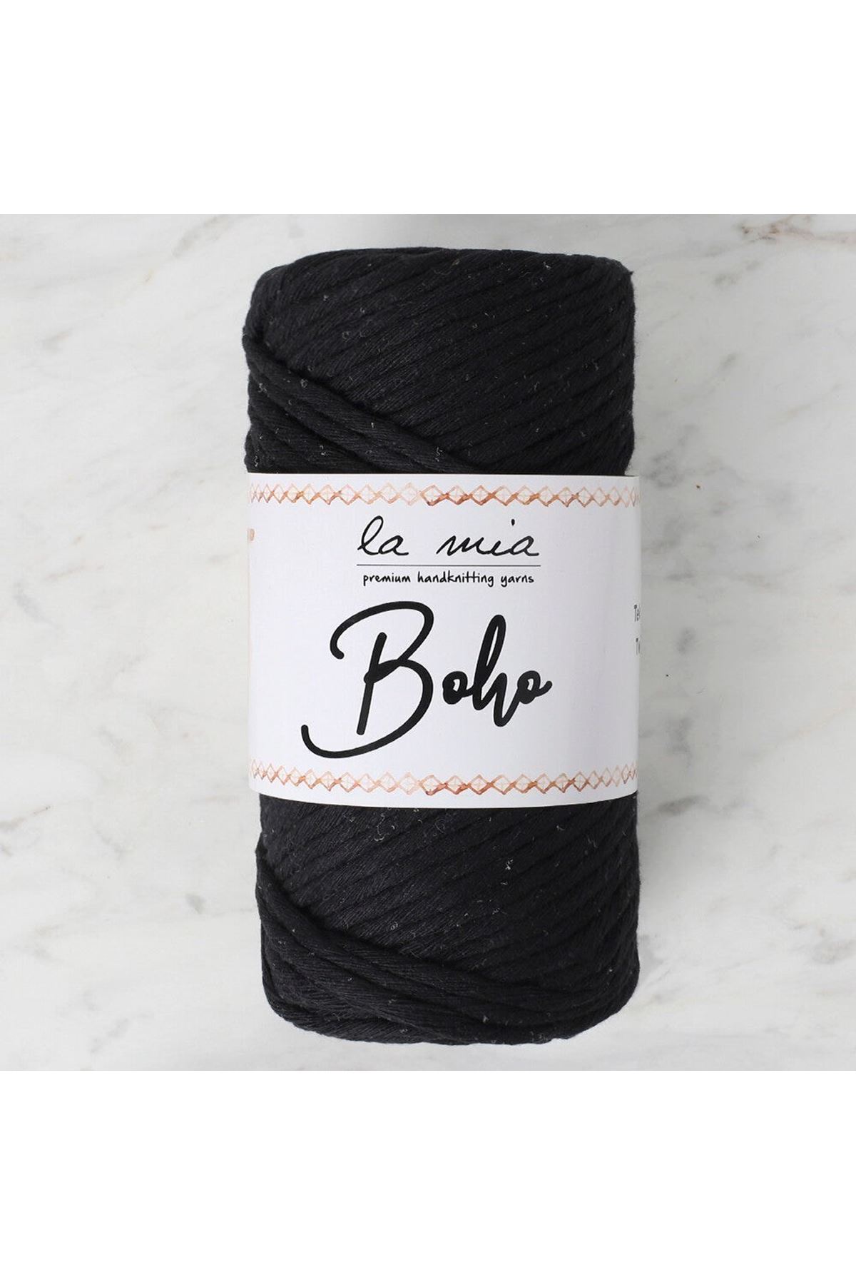 La Mia Boho Siyah Büküm Makrome İpi - L006 - 33997