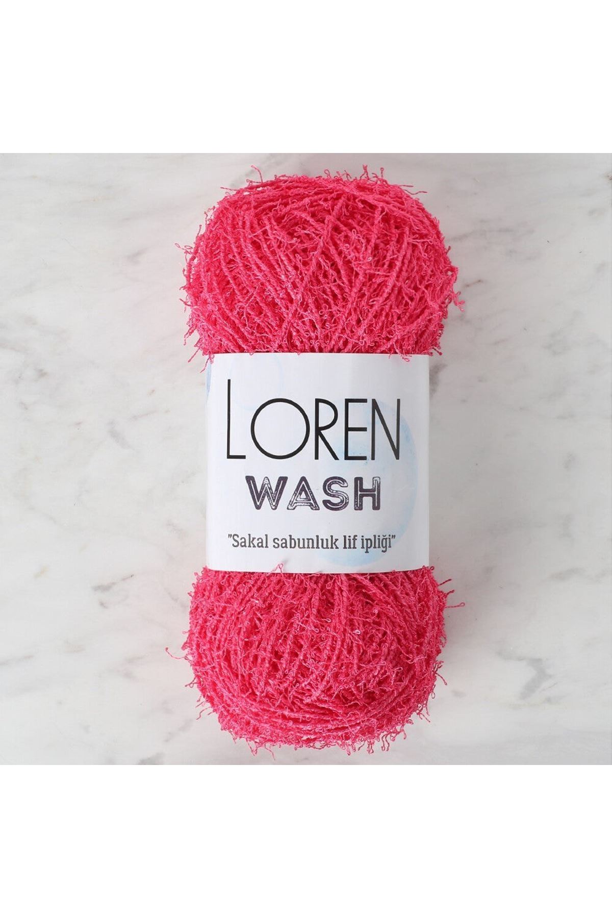 Loren Wash Fuşya El Örgü İpi - R100 - 34024