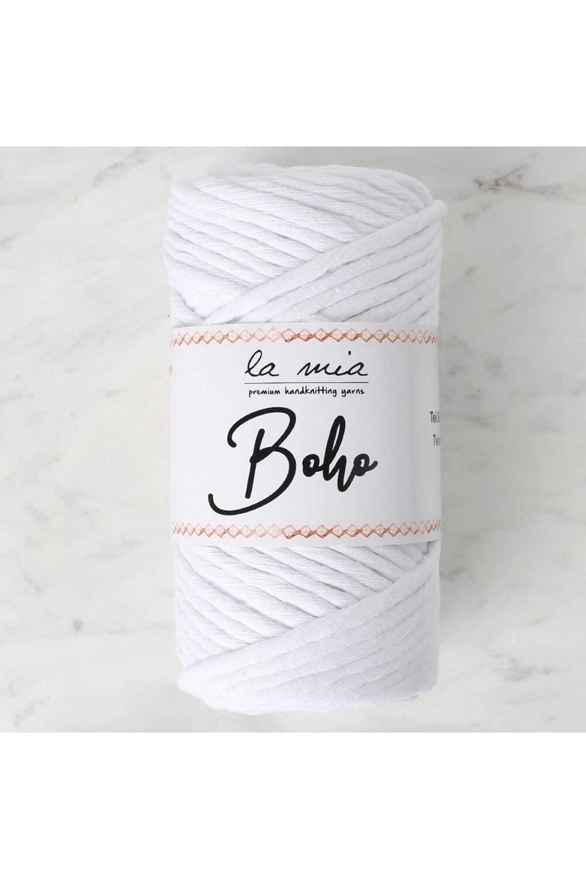 La Mia Boho Beyaz Büküm Makrome İpi - L001 - 33994