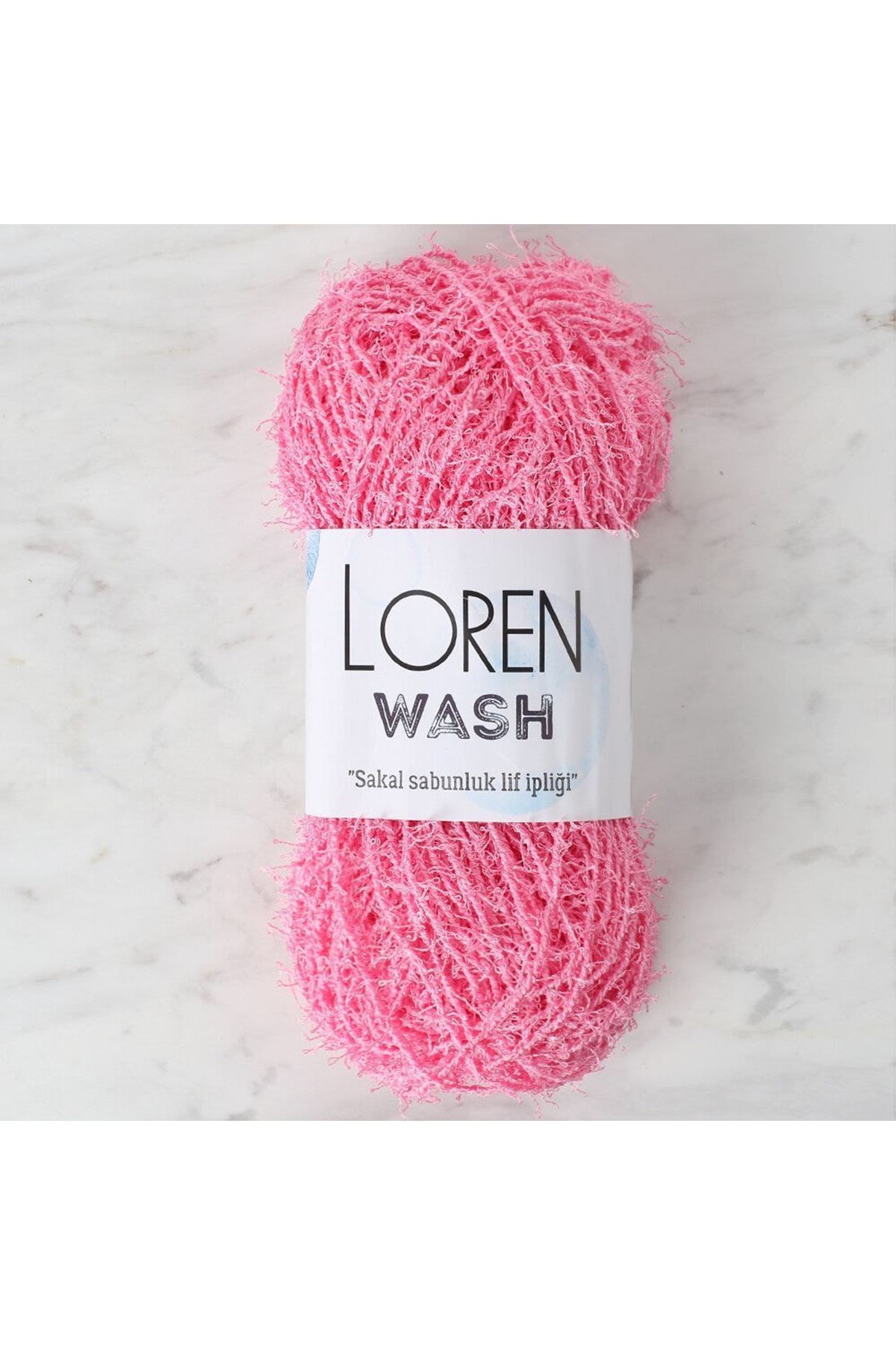 Loren Wash Pembe El Örgü İpi - R103 - 34023