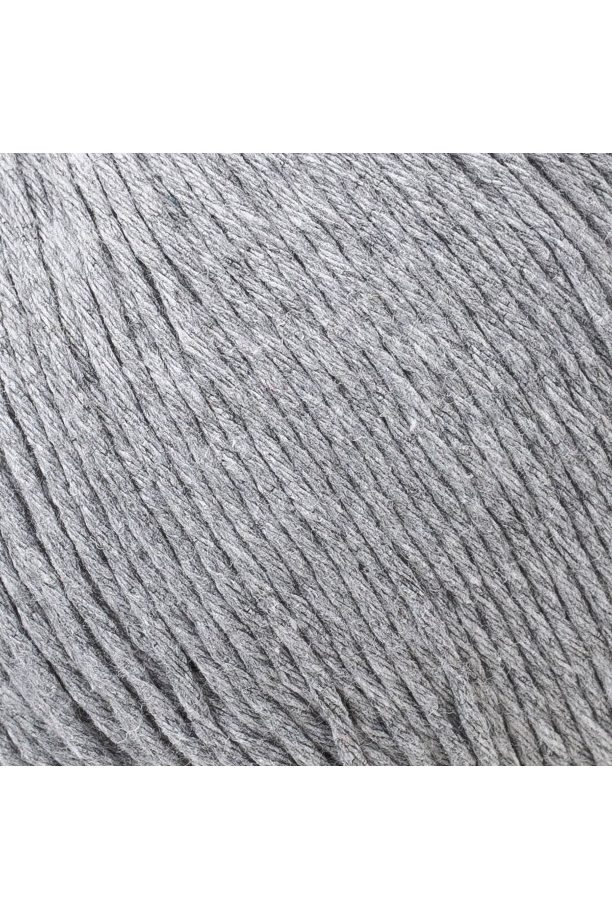 Loren Natural Cotton Gri El Örgü İpi - R079 - 33925