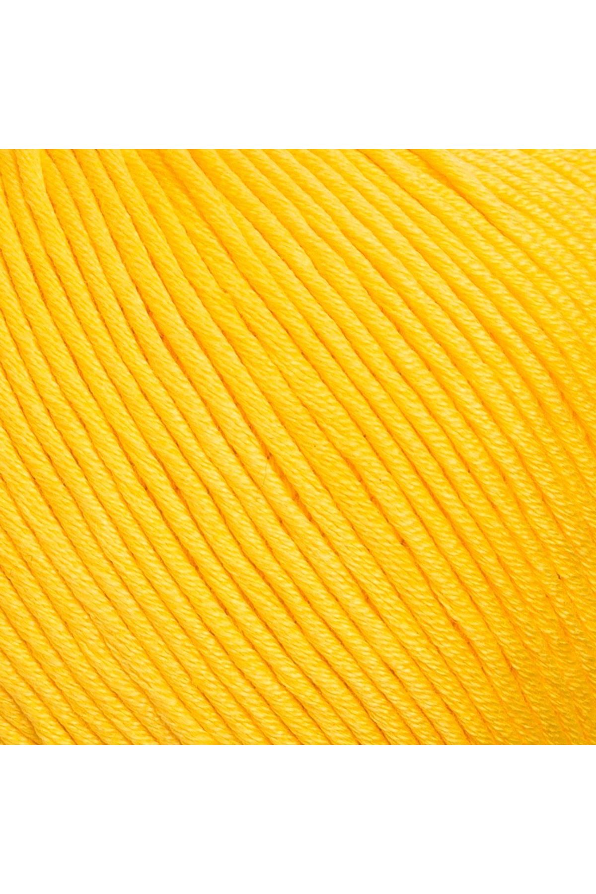 La Mia XL Mercerized Koyu Sarı El Örgü İpi - 181 - 33771