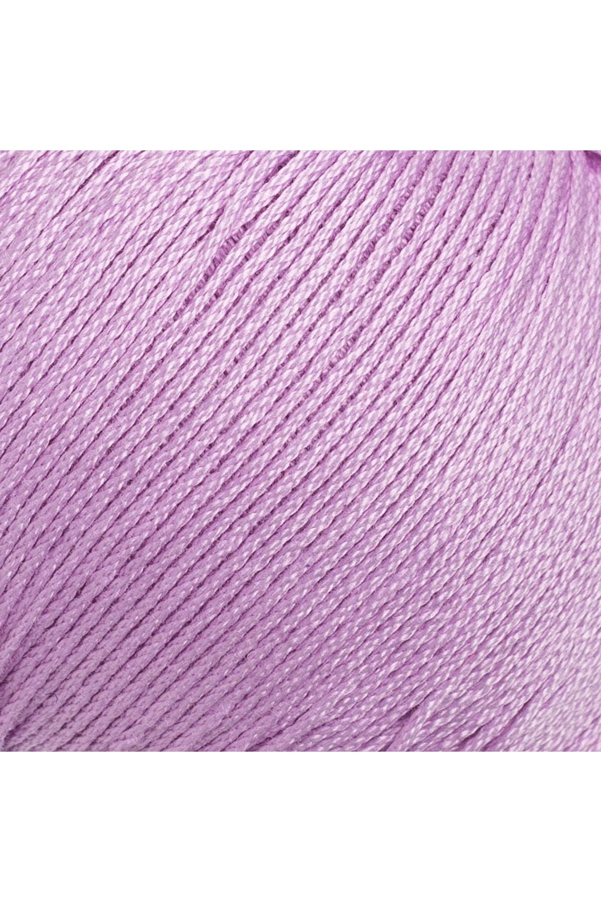 La Mia Lux Mercerized Cotton Lila El Örgü İpi - 53 - 33747