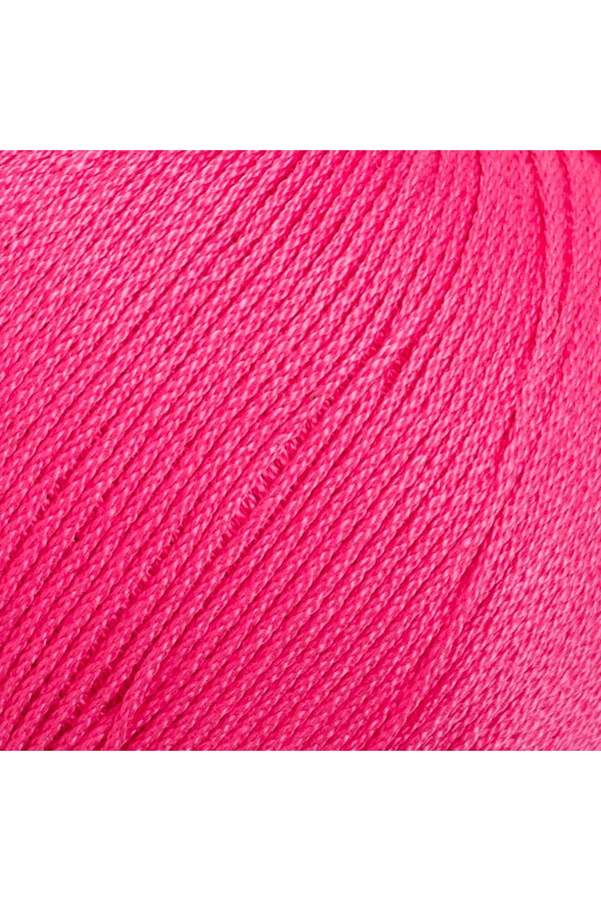 La Mia Lux Mercerized Cotton Fuşya El Örgü İpi - 35 - 33746