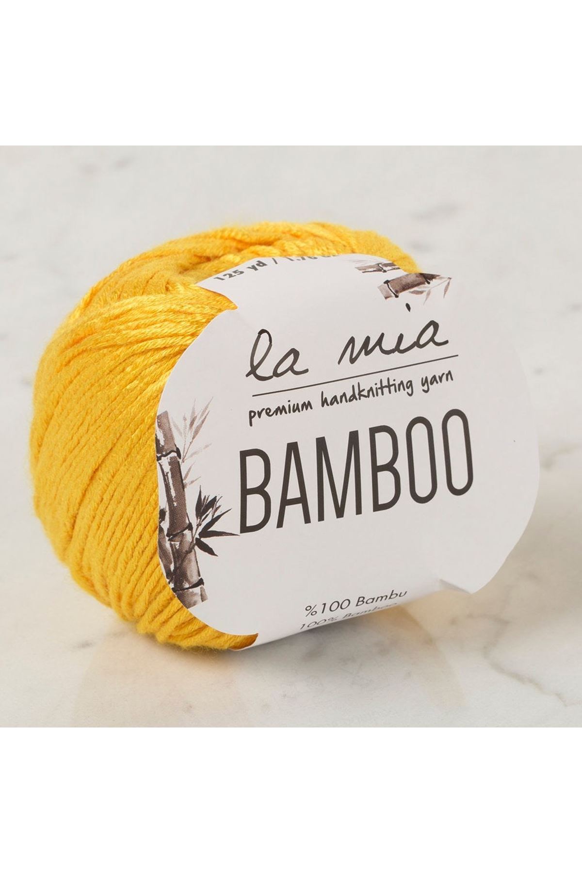 La Mia Bamboo Hardal Sarı El Örgü İpi - L003 - 33853