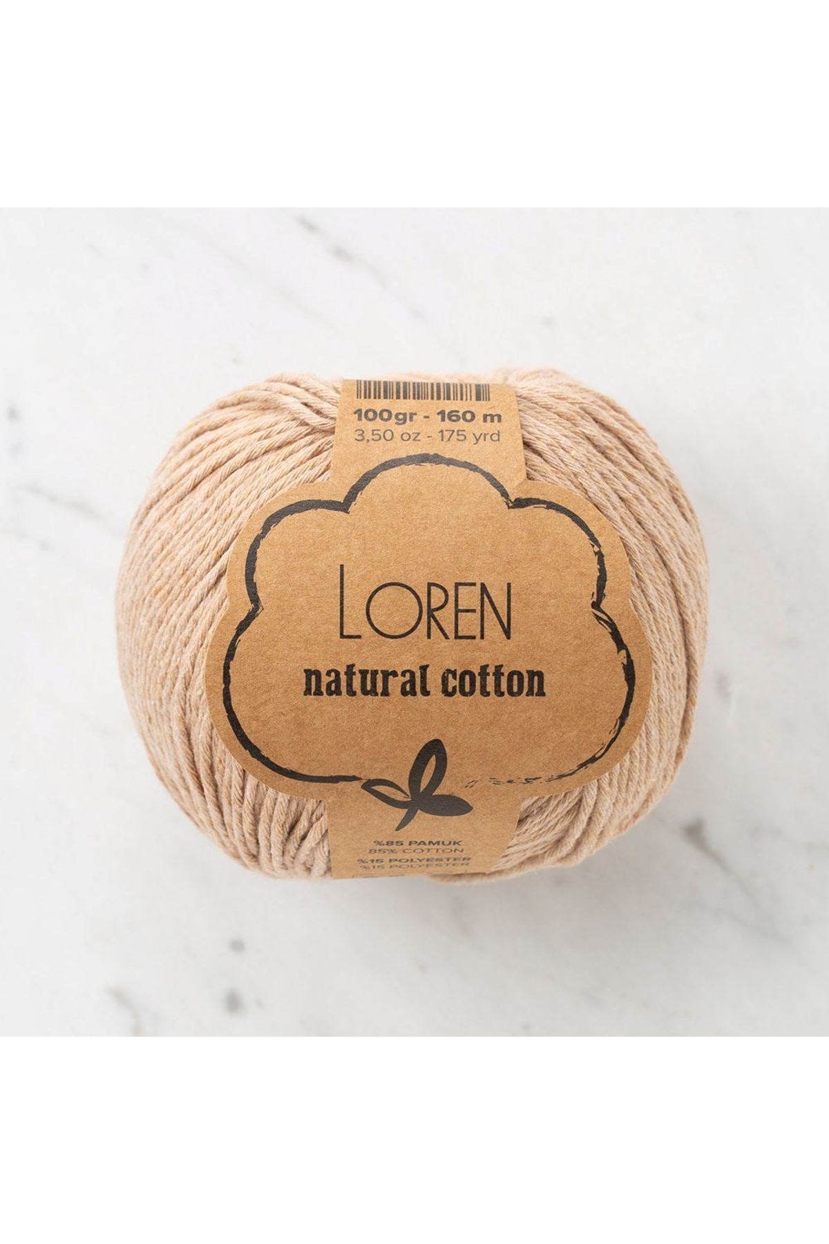 Loren Natural Cotton Ten Rengi El Örgü İpi - R084 - 33922