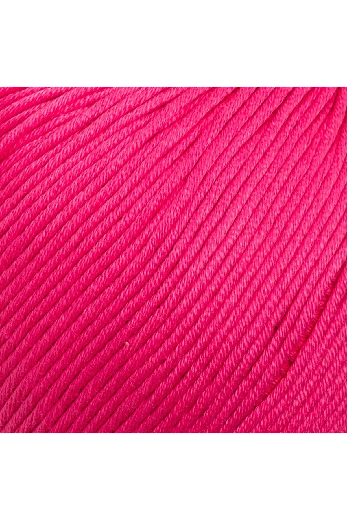 La Mia XL Mercerized Fuşya El Örgü İpi - 35 - 33763