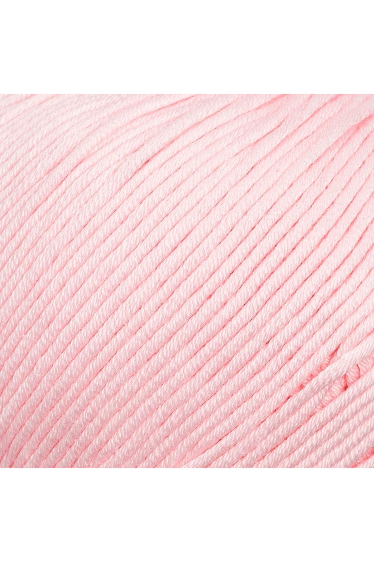 La Mia XL Mercerized Pembe El Örgü İpi - 4 - 33760