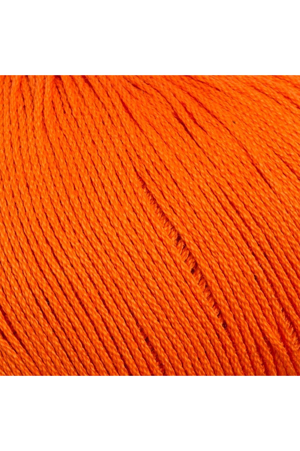 La Mia Lux Mercerized Cotton Turuncu El Örgü İpi - 194 - 33755