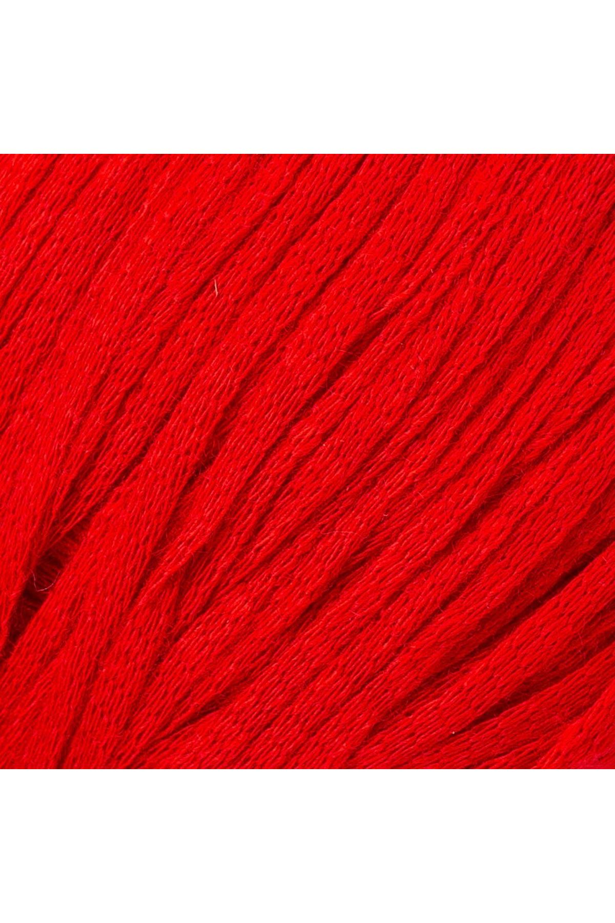 La Mia Fettucia Kırmızı El Örgü İpi - L092 - 33882