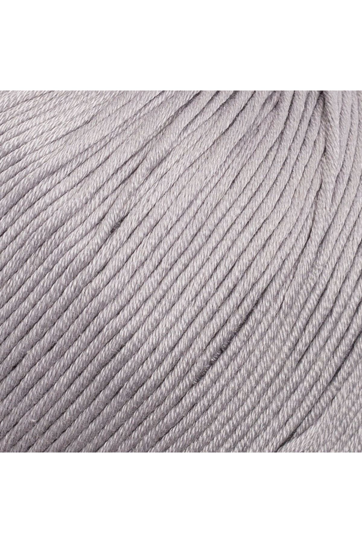 La Mia XL Mercerized Gri El Örgü İpi - 232 - 33774