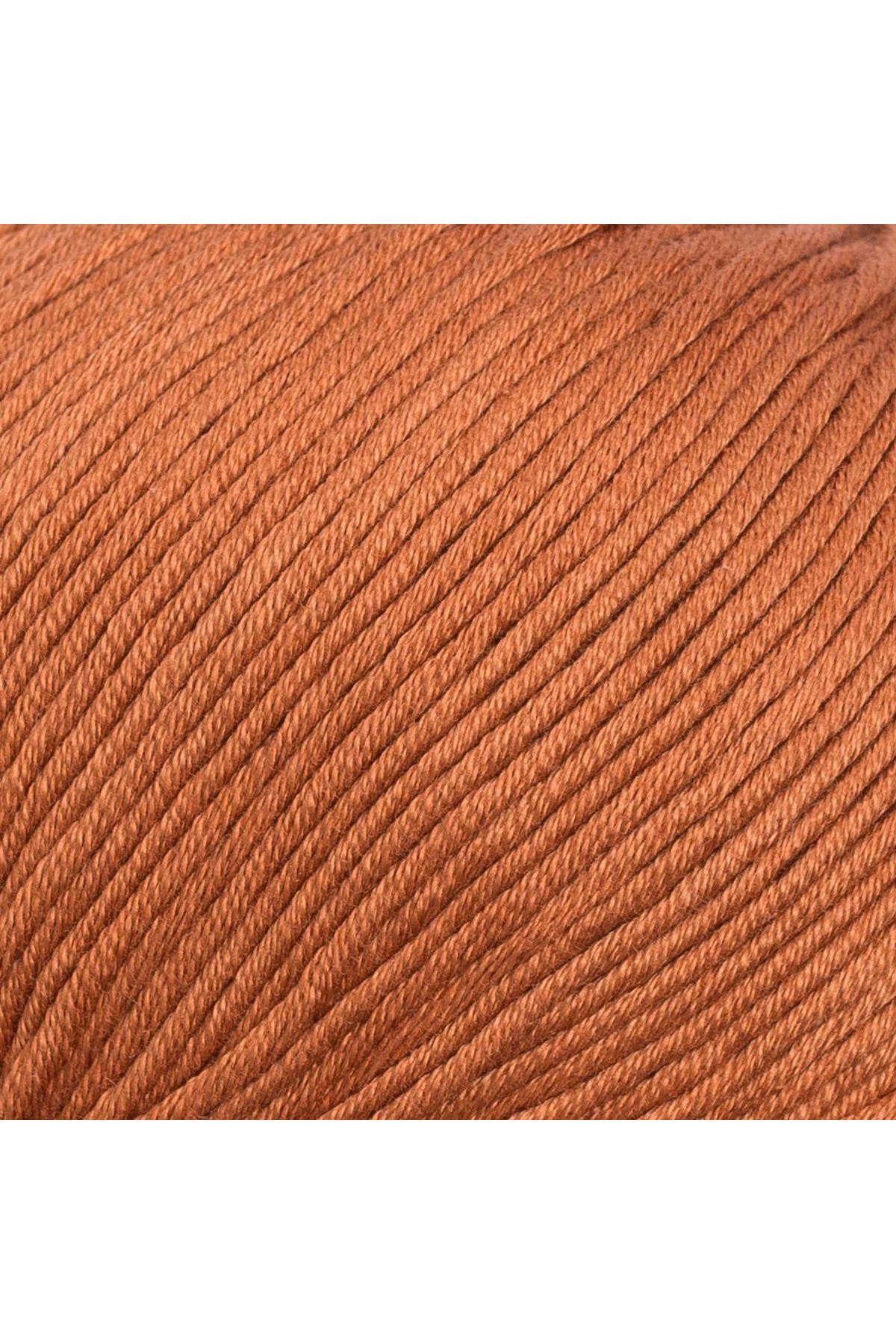 La Mia XL Mercerized Kahverengi El Örgü İpi - 211 - 33773