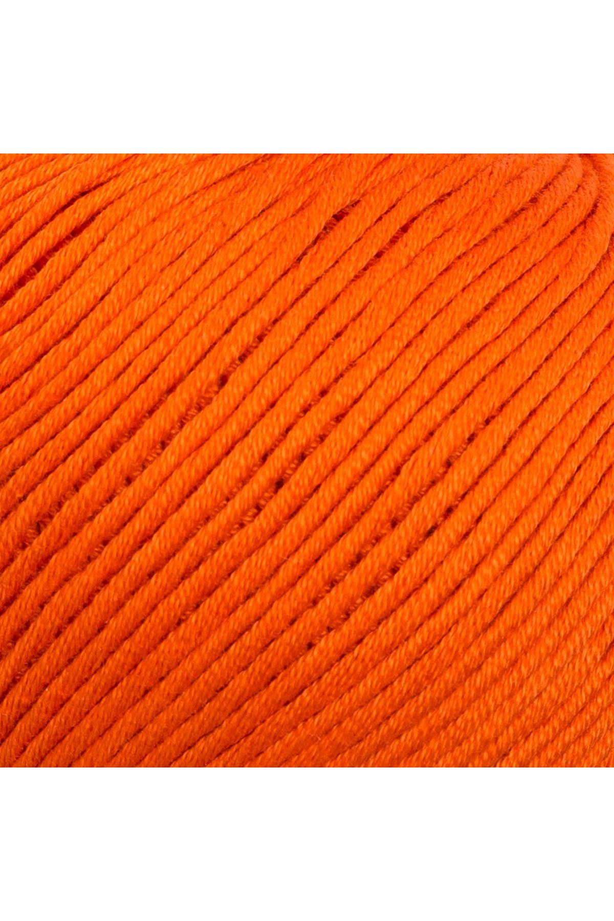 La Mia XL Mercerized Turuncu El Örgü İpi - 194 - 33772