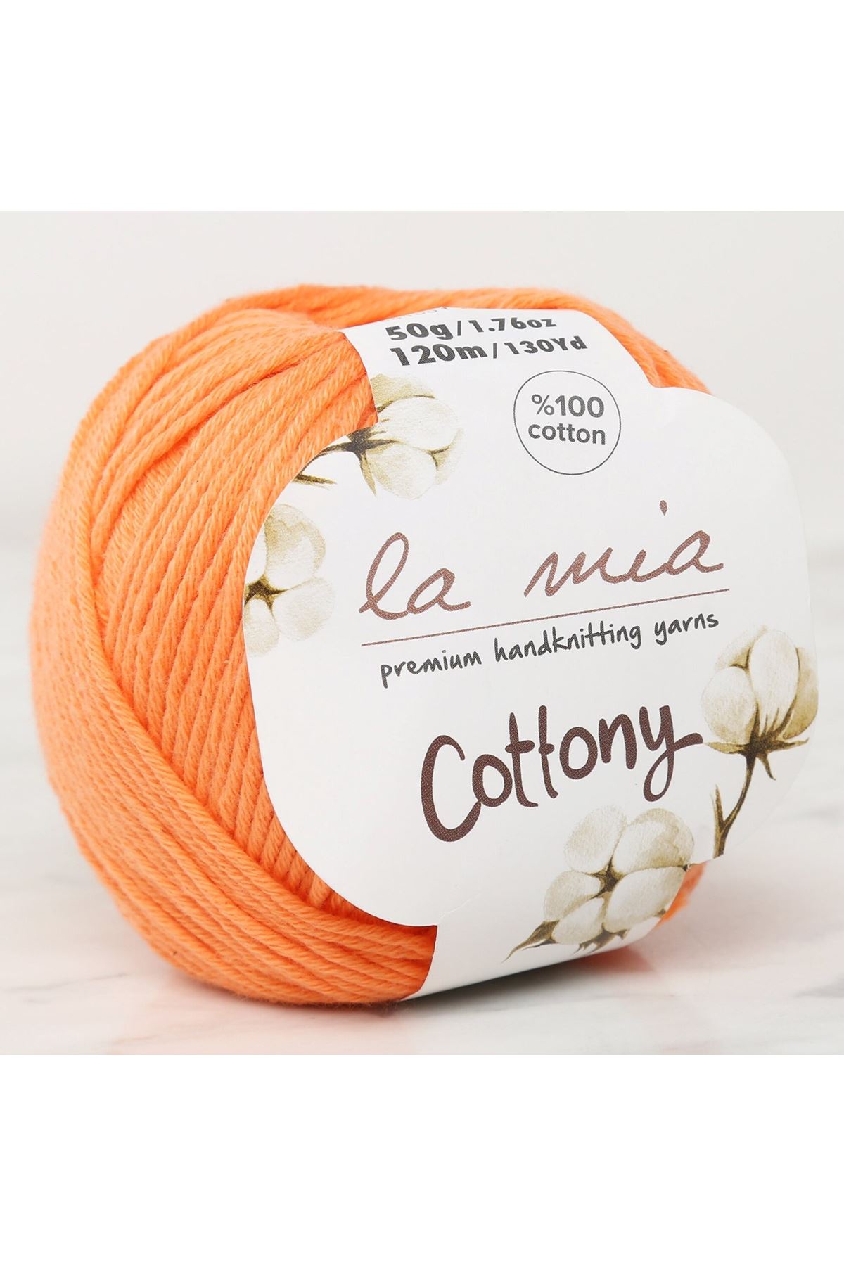 La Mia Cottony Turuncu El Örgü İpi - P22 - 33654