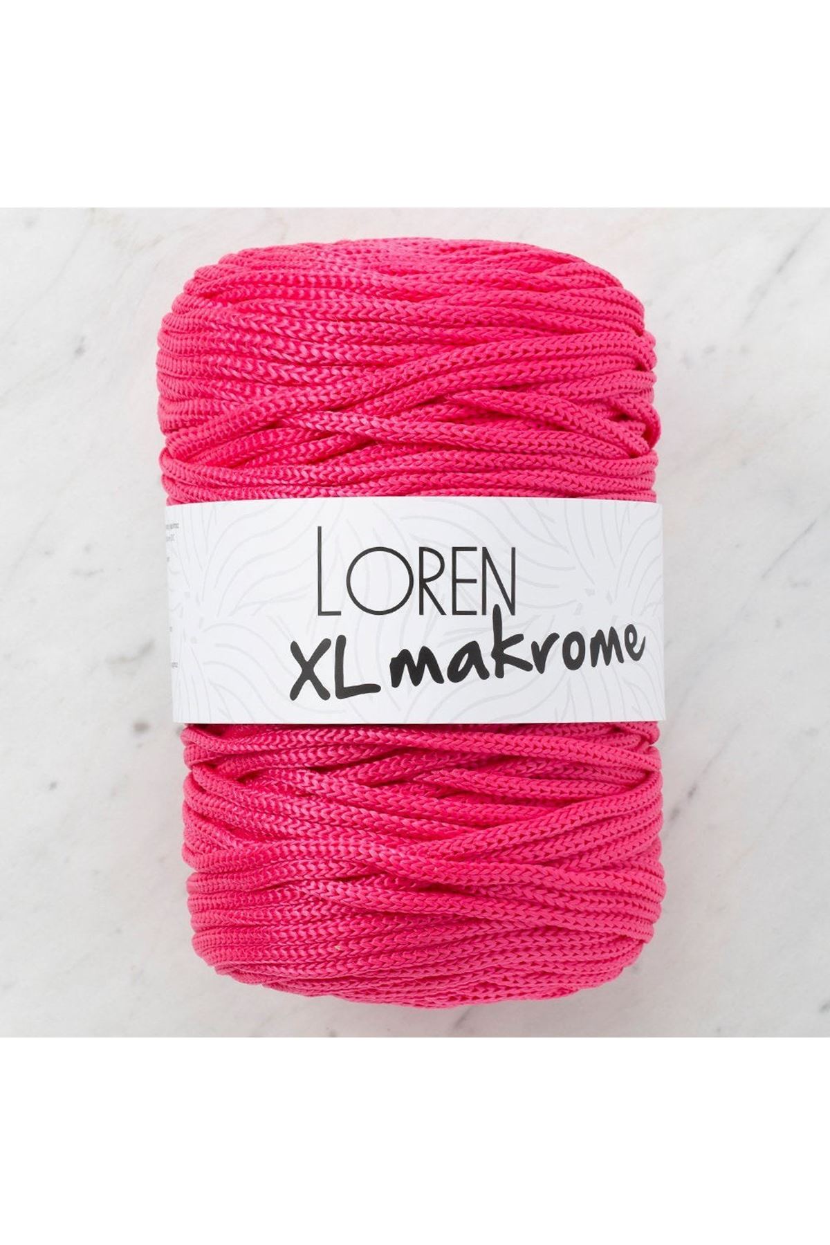 Loren XL Makrome Fuşya El Örgü İpi - R013 - 33713