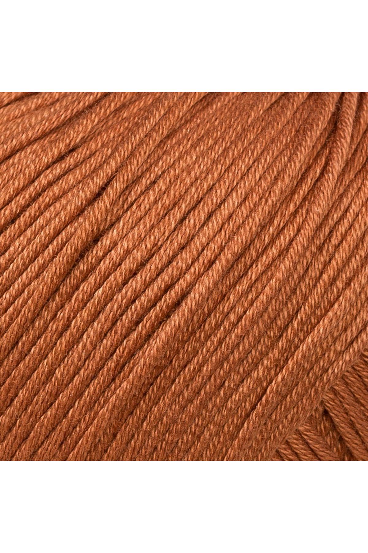 La Mia Mercerized Cotton Açık Kahverengi El Örgü İpi - 211 - 33580