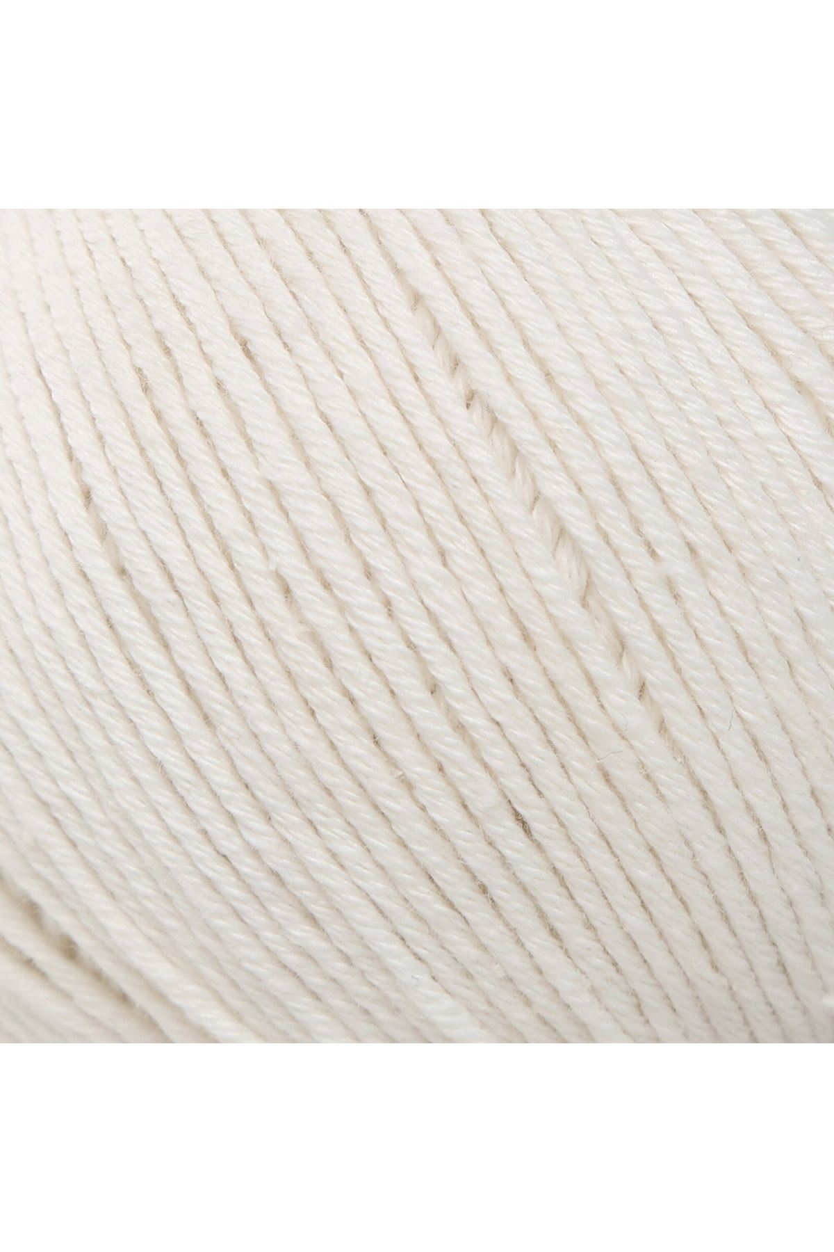La Mia Cottony Kırık Beyaz Bebek El Örgü İpi - P3-L003 - 33574