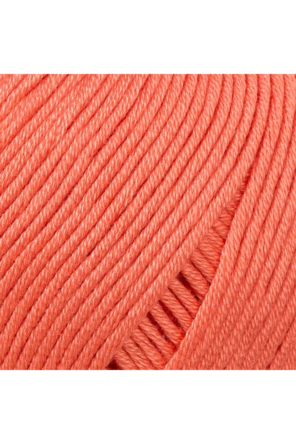 La Mia Mercerized Cotton Turuncu El Örgü İpi - 13 - 33598