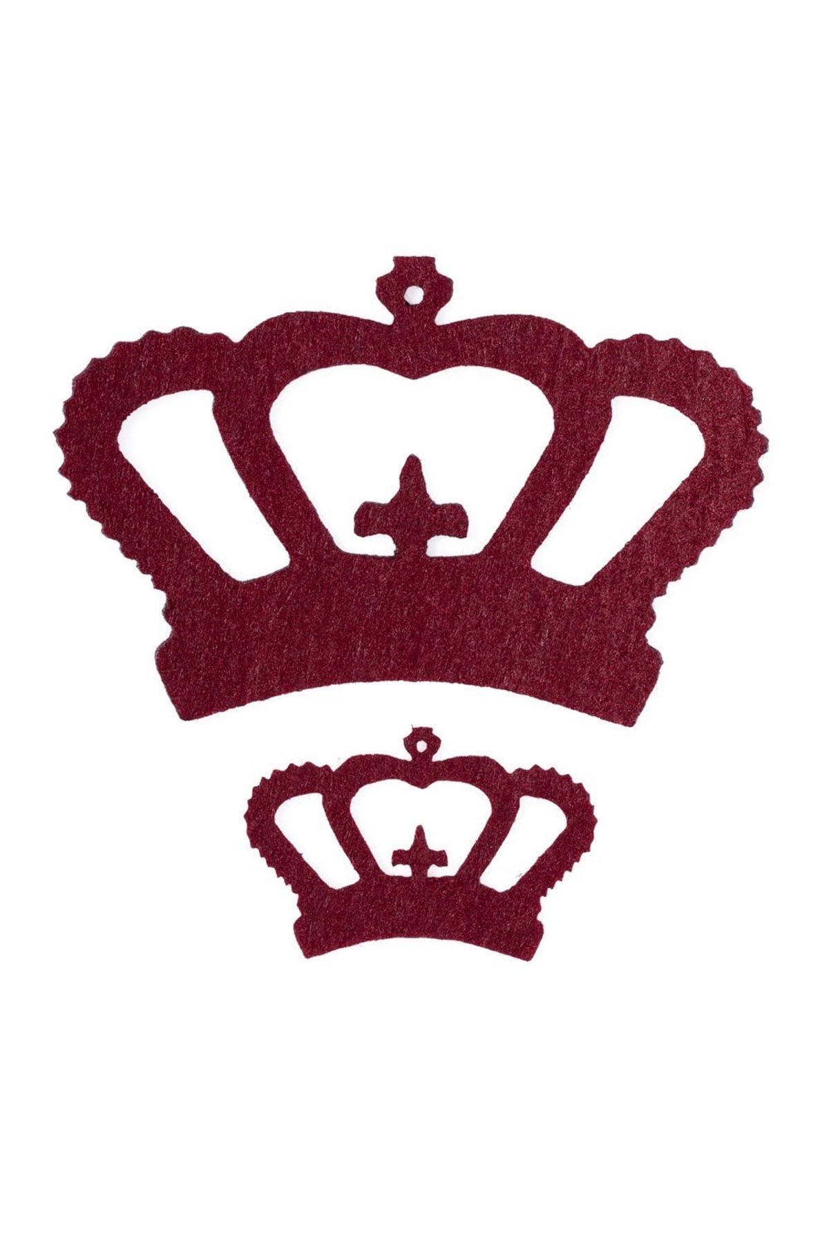 La Mia 10 lu Bordo Taç Keçe Motifler - FS314-M14