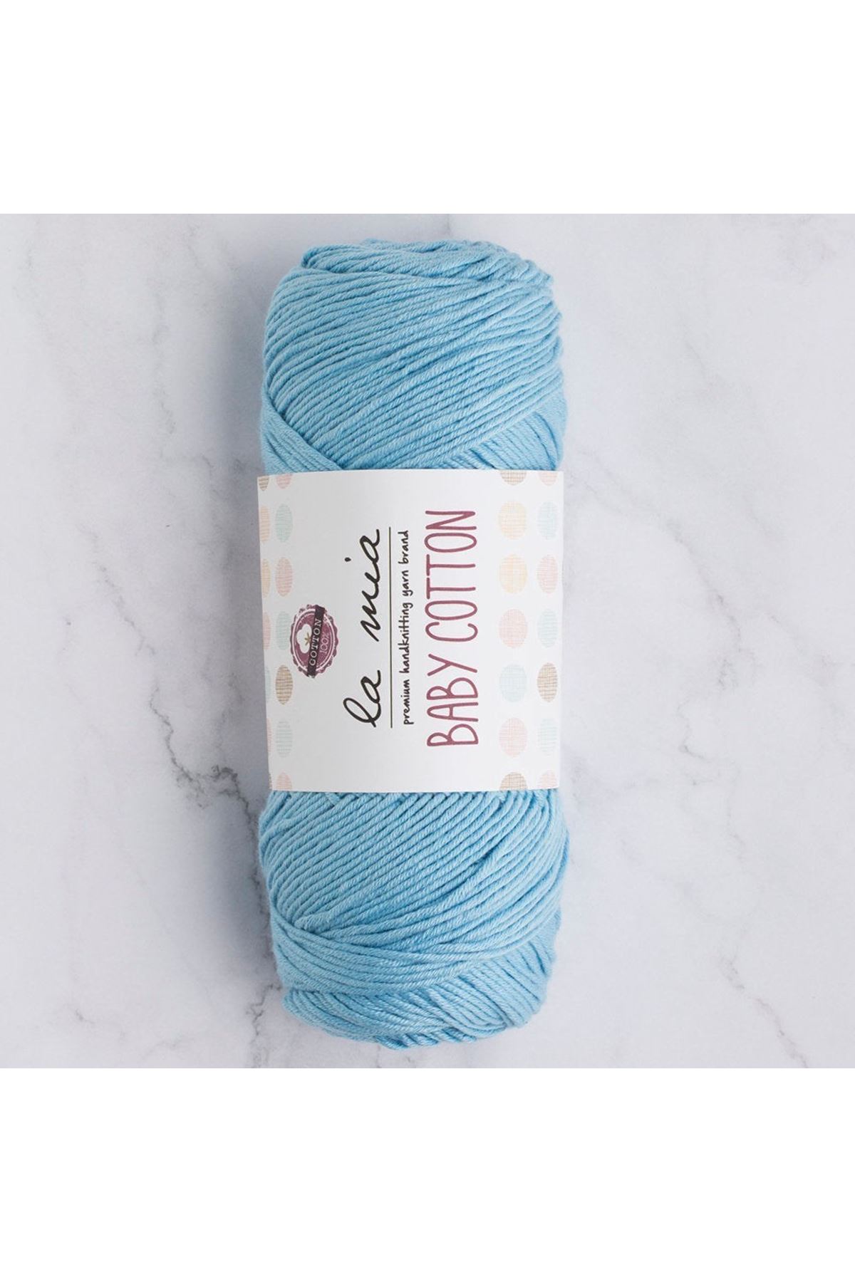 La Mia Baby Cotton Mavi El Örgü İpi - L041 - 33640