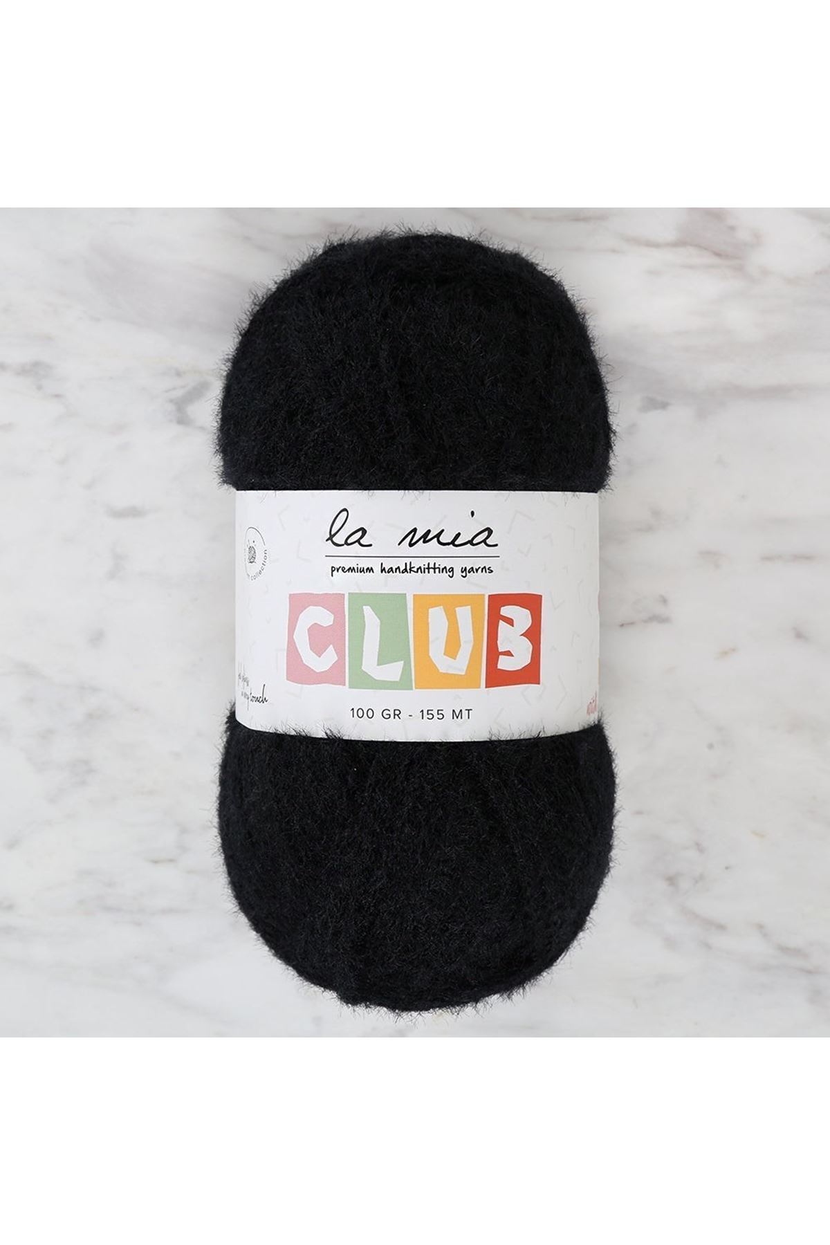 La Mia Club Siyah El Örgü İpi - 606