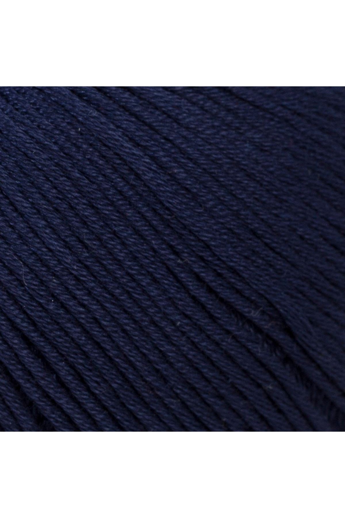 La Mia Mercerized Cotton Koyu Mavi El Örgü İpi - 117 - 33590