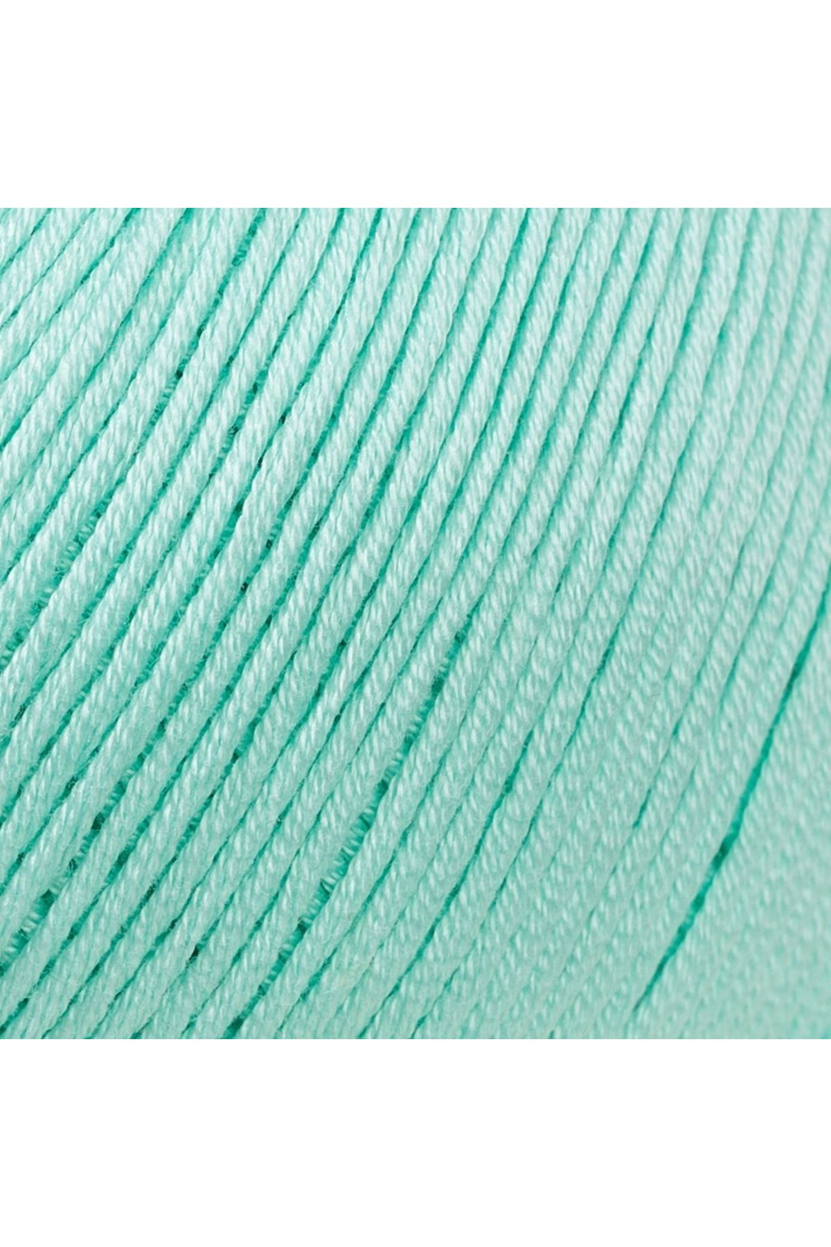 La Mia Mercerized Cotton Açık Yeşil El Örgü İpi - 137 - 33588