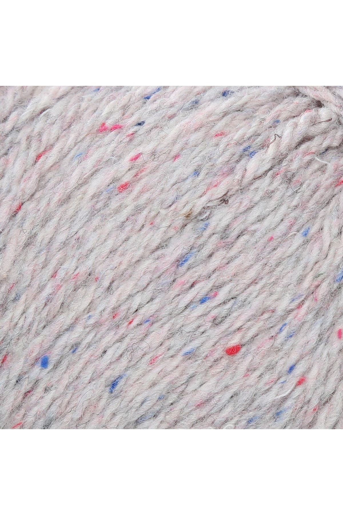 La Mia Re-Tweed Açık Gri Melanj El Örgü İpi - L156