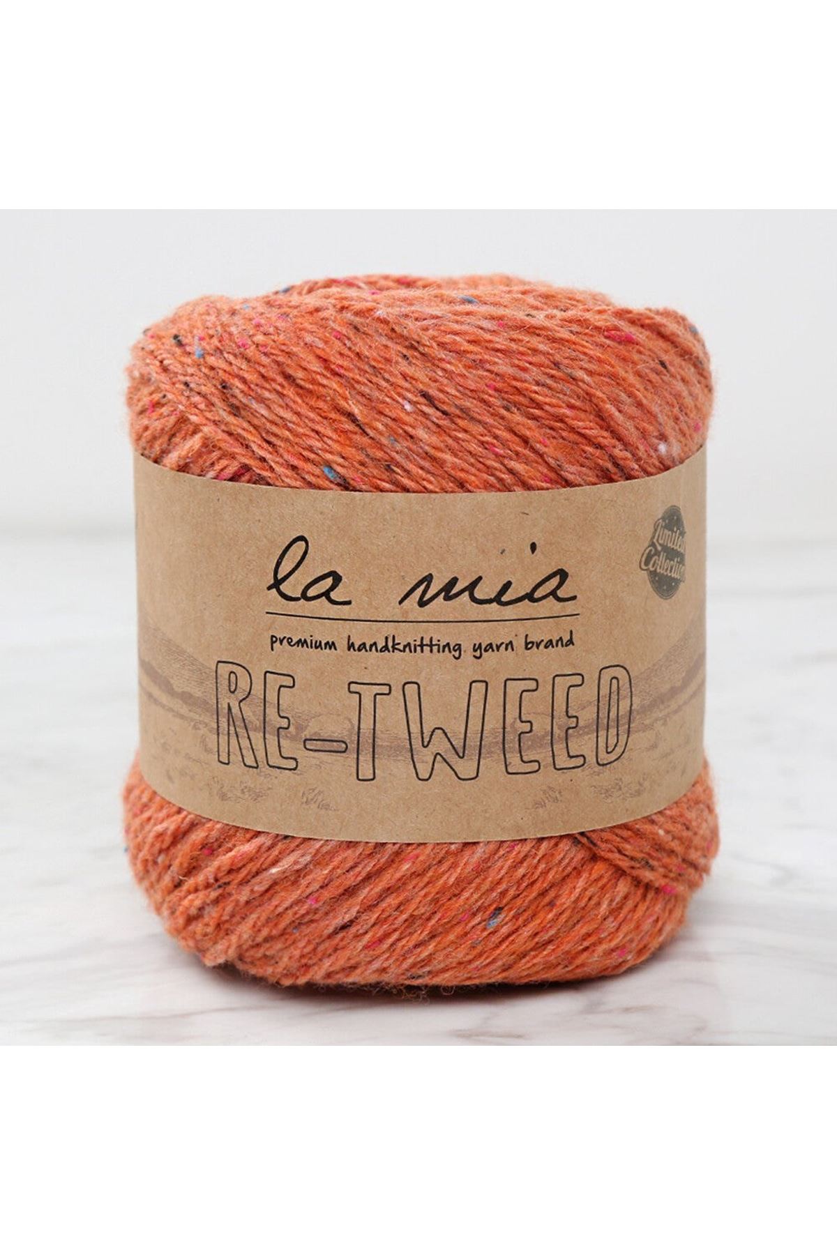 La Mia Re-Tweed Turuncu Melanj El Örgü İpi - L144
