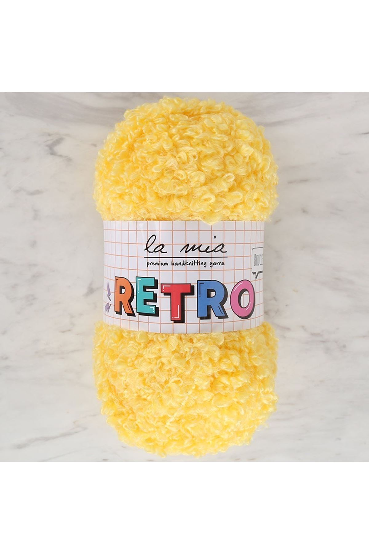 La Mia RETRO Sarı El Örgü İpi - LM0210