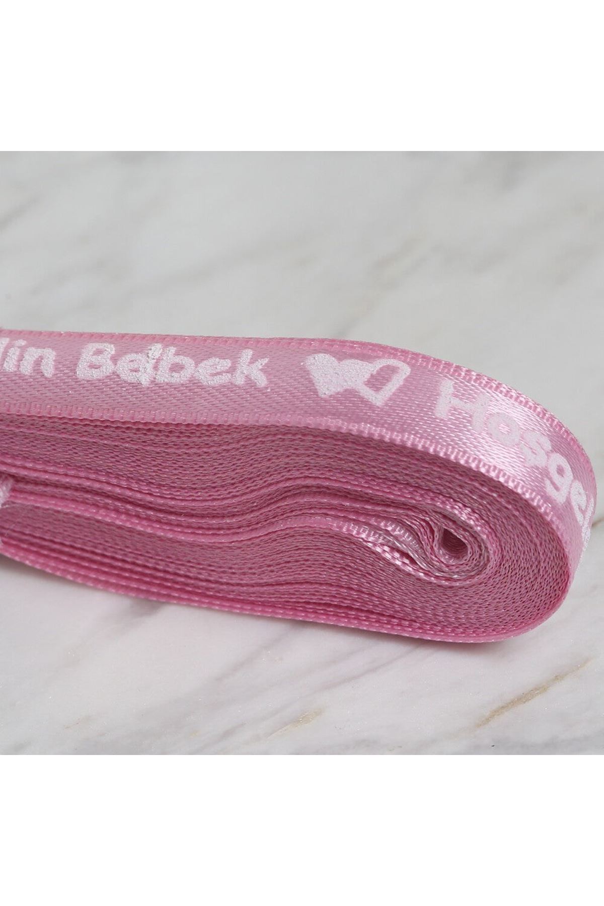 Loren Crafts 1cm 10 mt Pembe Saten Hoşgeldin Bebek