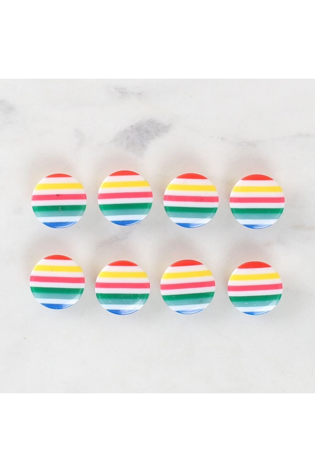 Loren Crafts 8'li Desenli Düğme - 1097