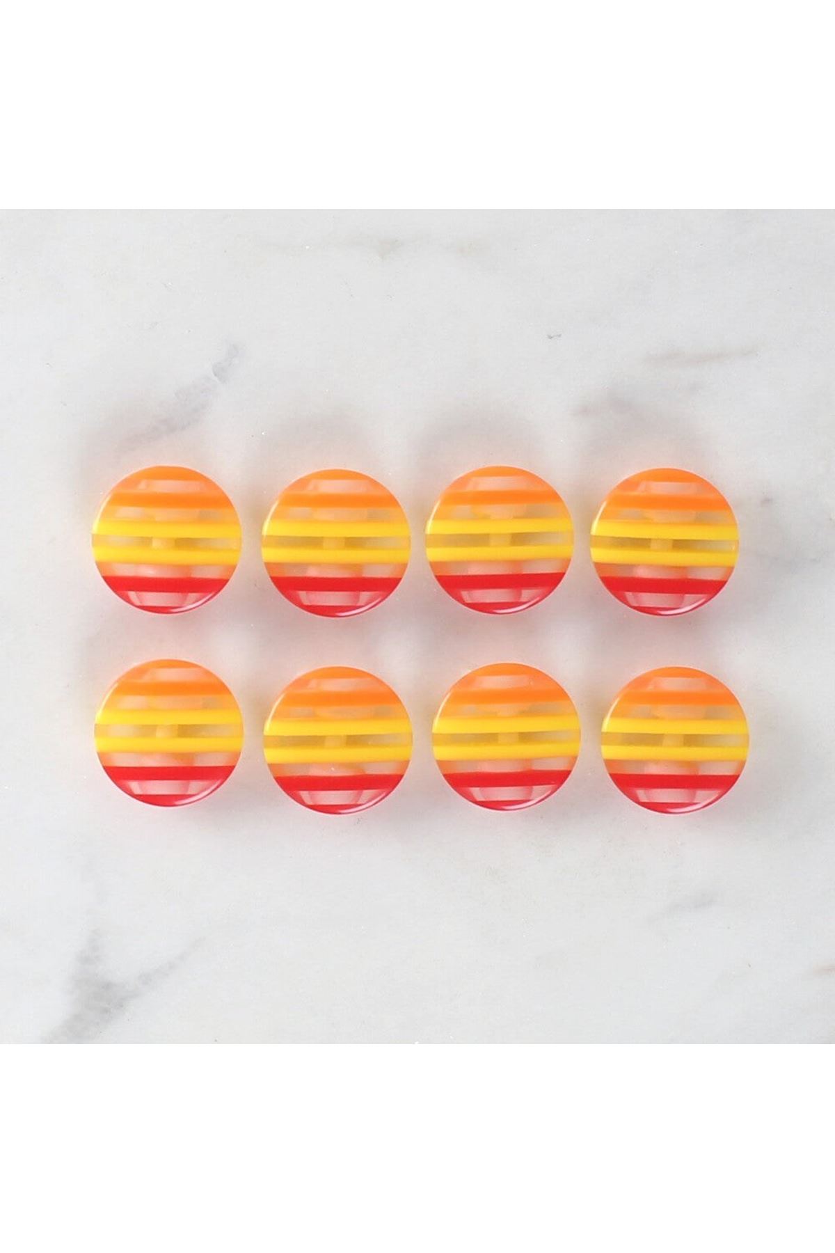 Loren Crafts 8'li Desenli Düğme - 1102